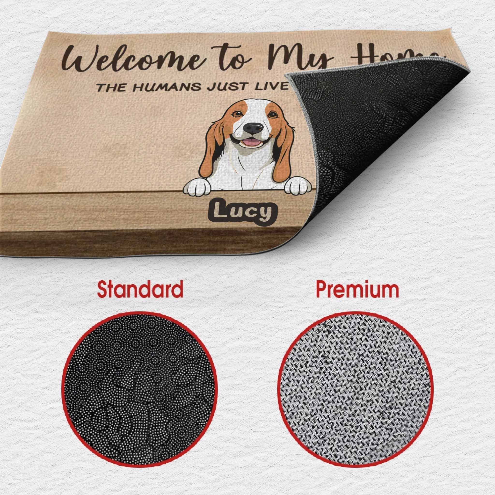 Welcome to Our Home Custom Dog Doormat | Personalized Pet Name Mat – 89Prints