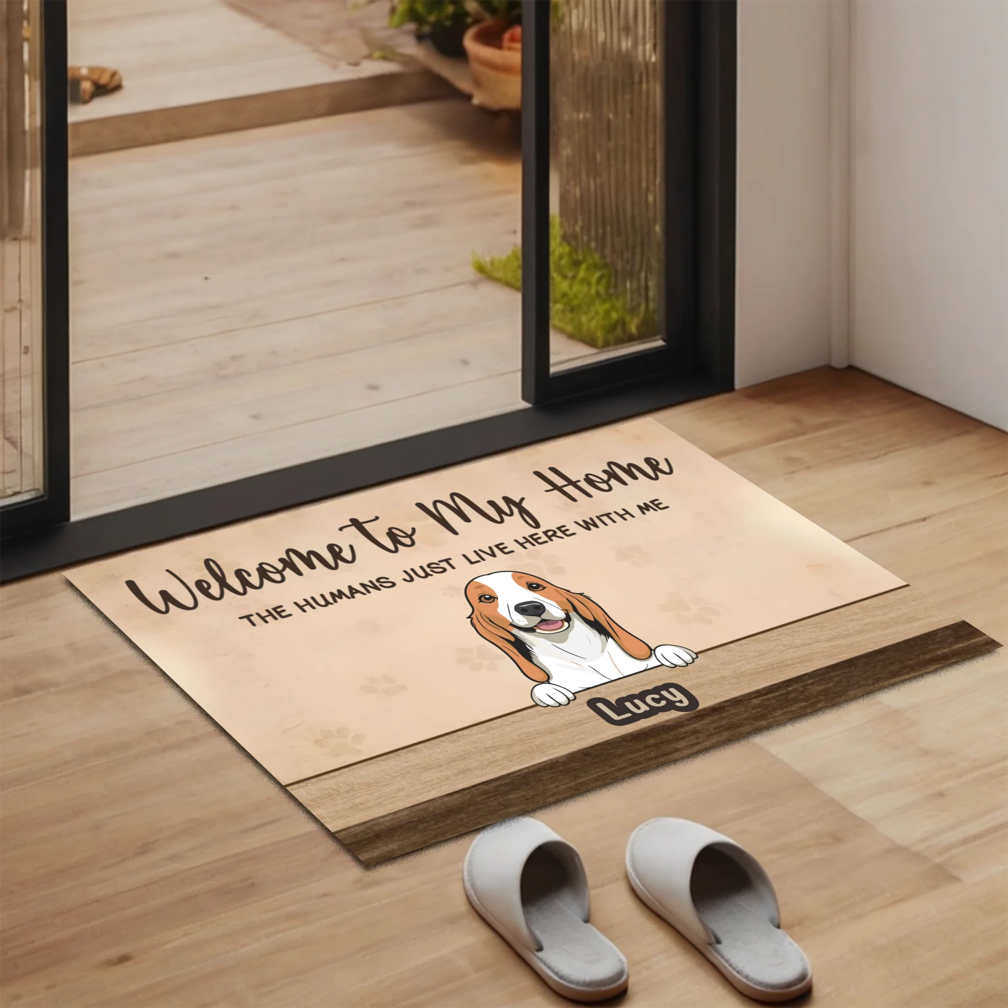 Welcome to Our Home Custom Dog Doormat | Personalized Pet Name Mat – 89Prints