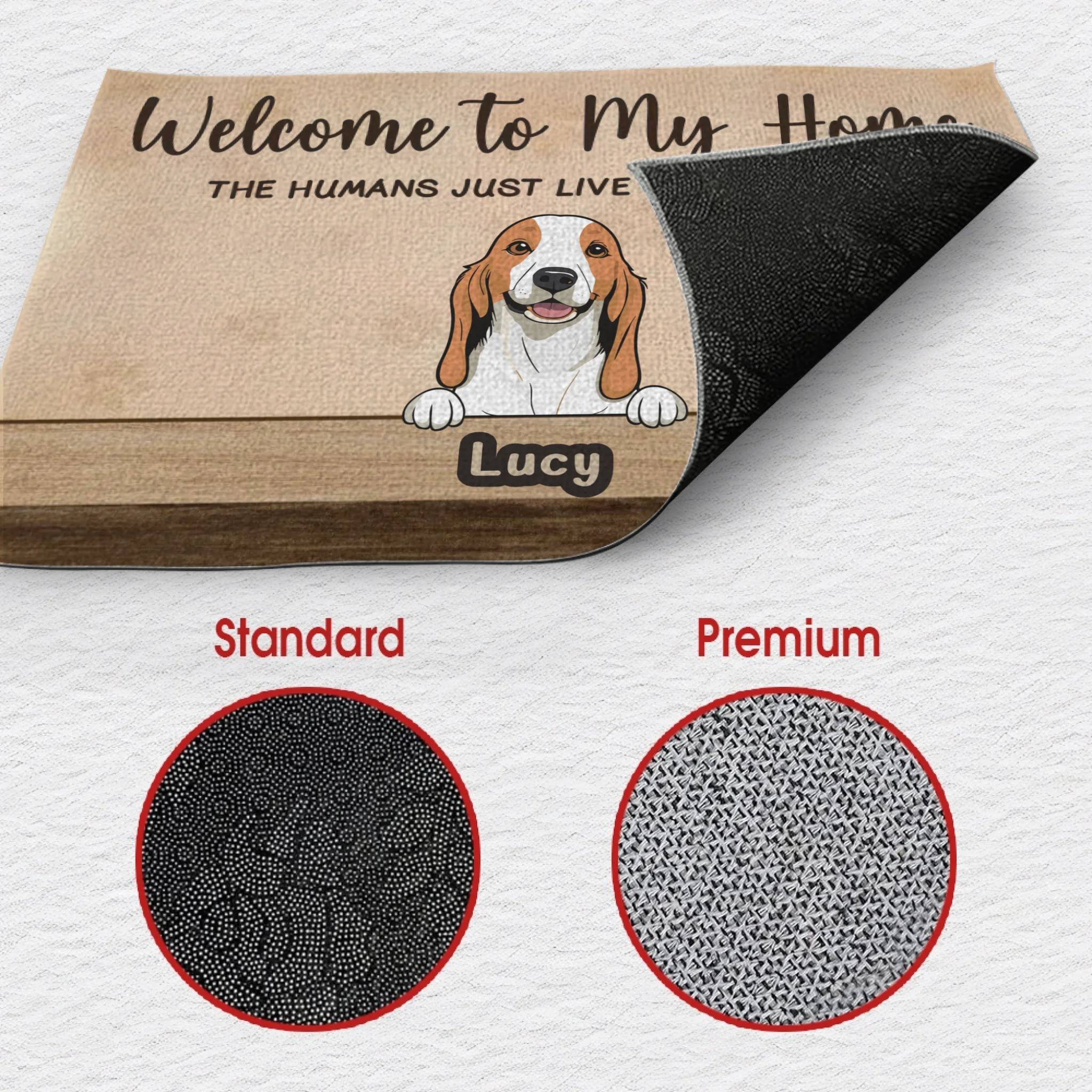 Welcome to Our Home Custom Dog Doormat | Personalized Pet Name Mat – 89Prints