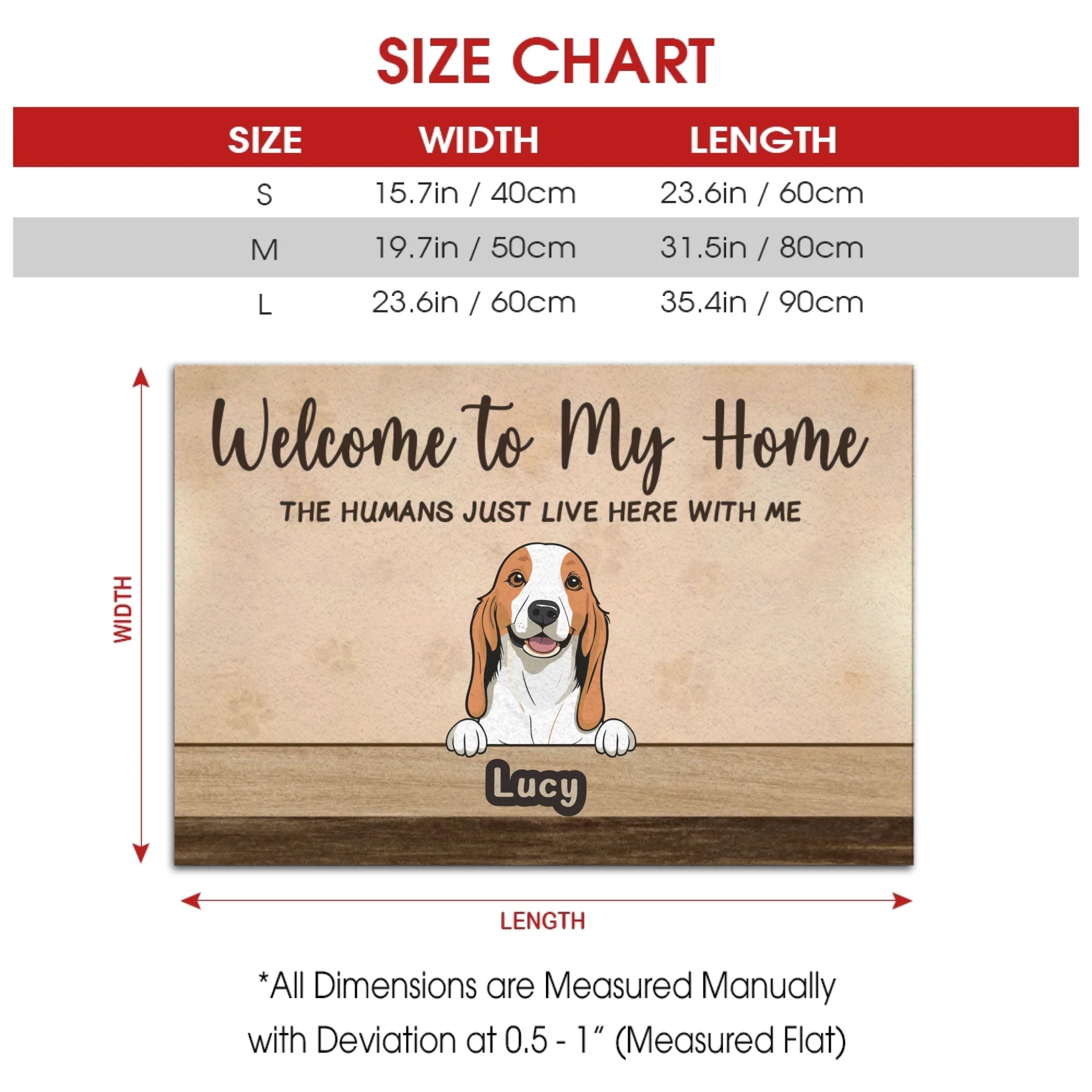 Welcome to Our Home Custom Dog Doormat | Personalized Pet Name Mat – 89Prints