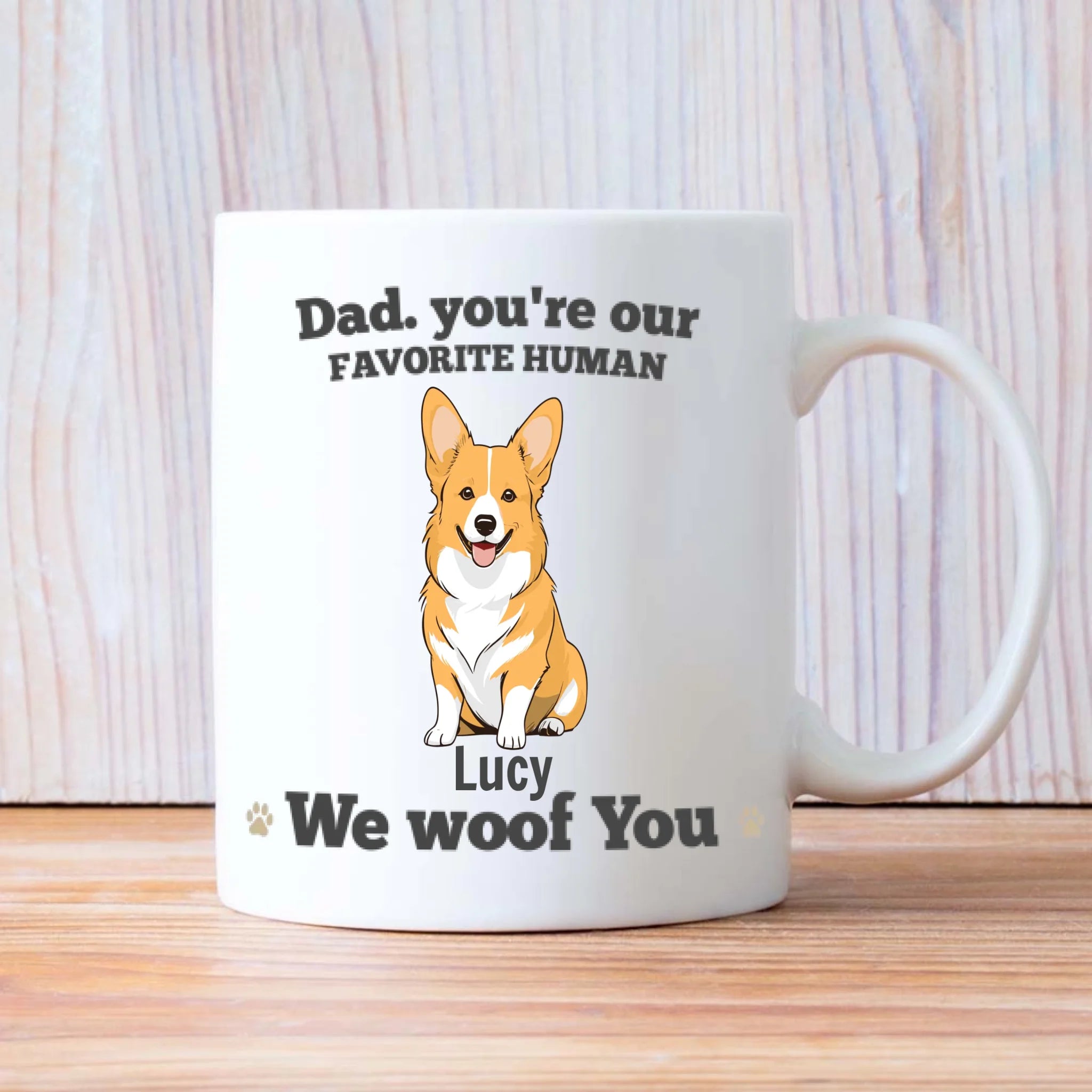 Funny Personalized Gift for Dog Lovers - We Woof You Mug – 89Prints