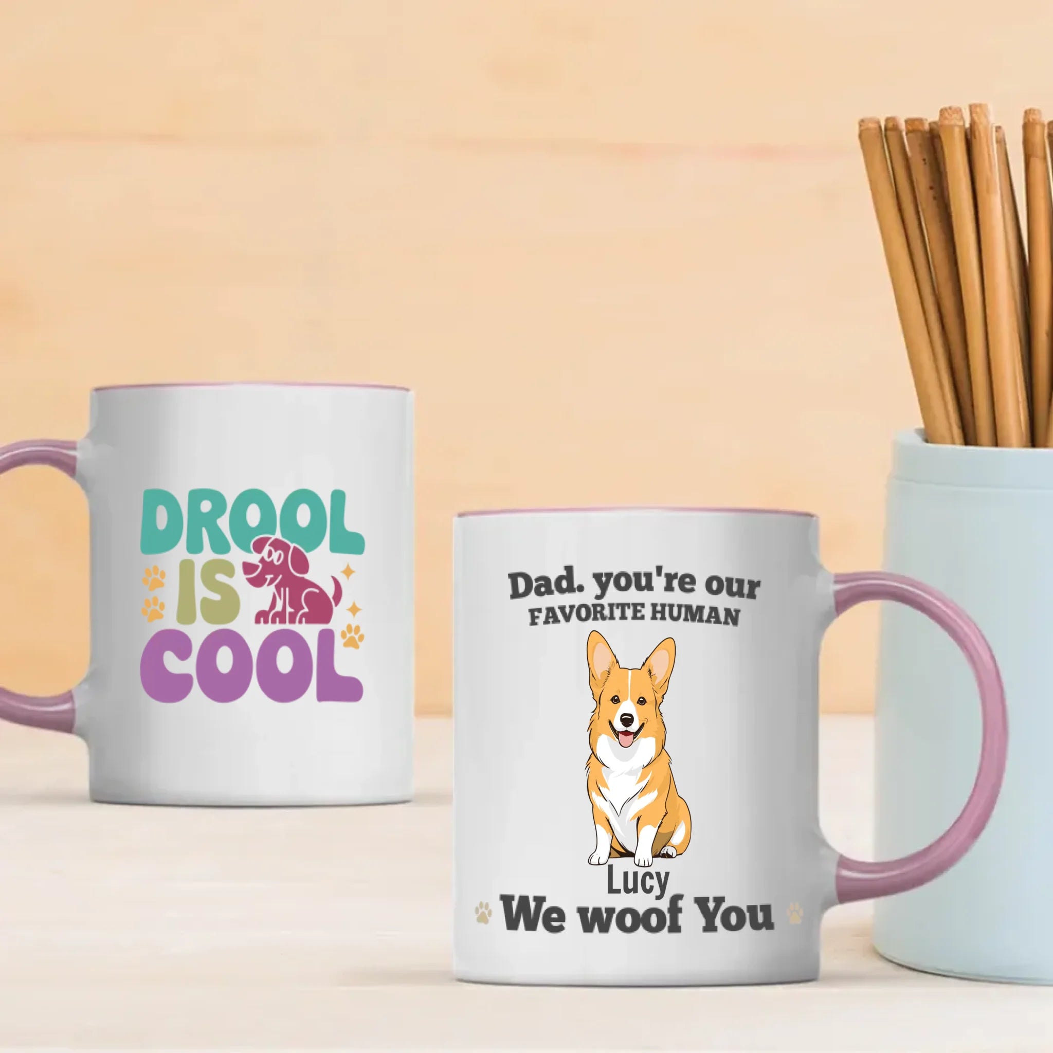 Funny Personalized Gift for Dog Lovers - We Woof You Mug – 89Prints