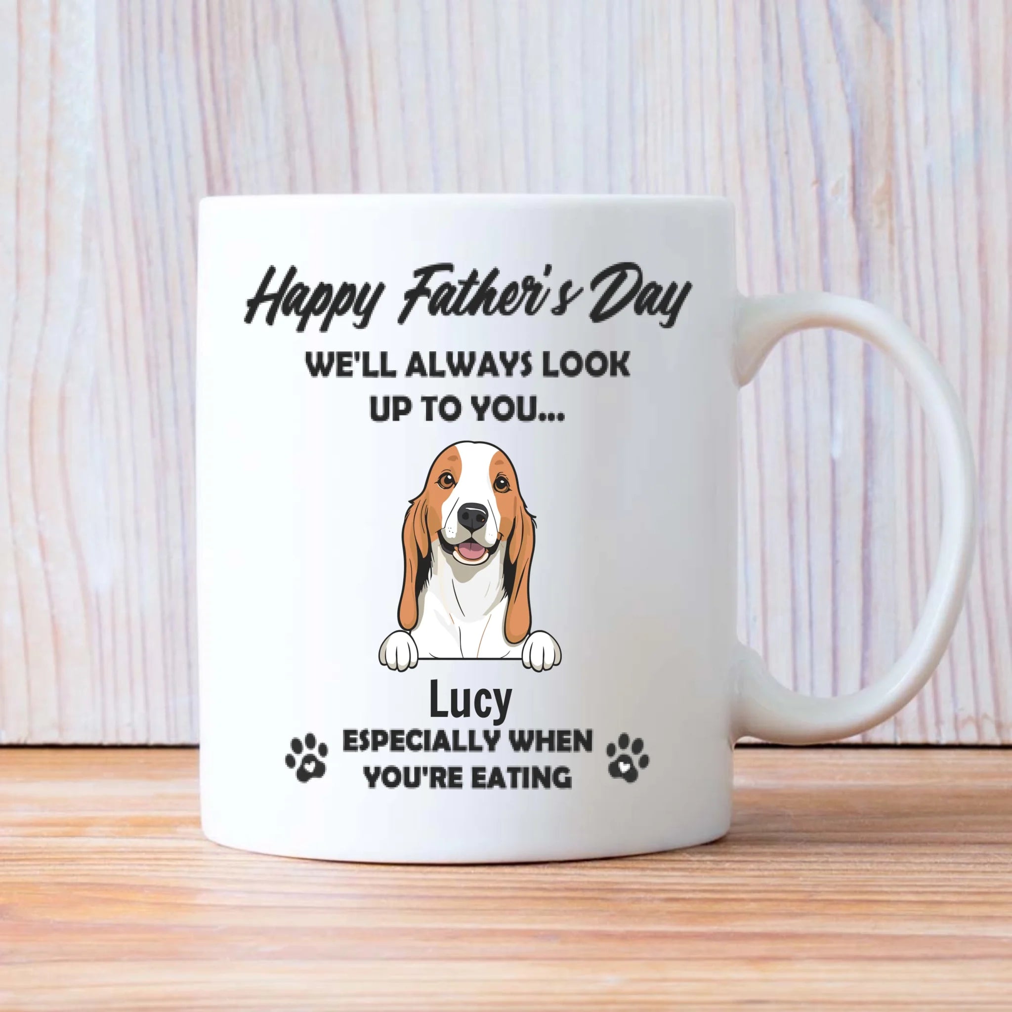 Personalized Dog Dad Mug – Happy Father’s Day – 89Prints