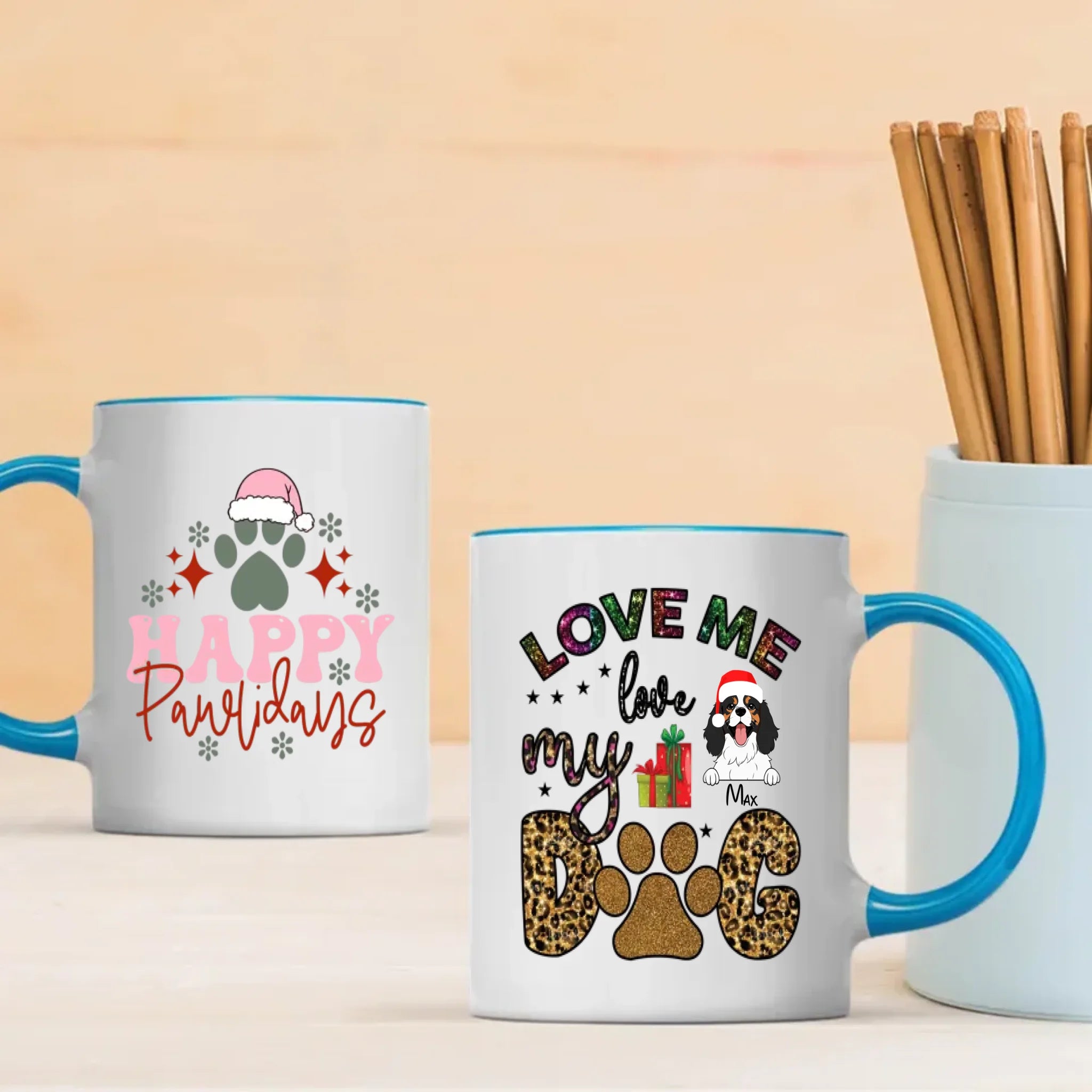 Personalized Dog Mug – Cute Holiday Gift for Dog Lovers – 89Prints