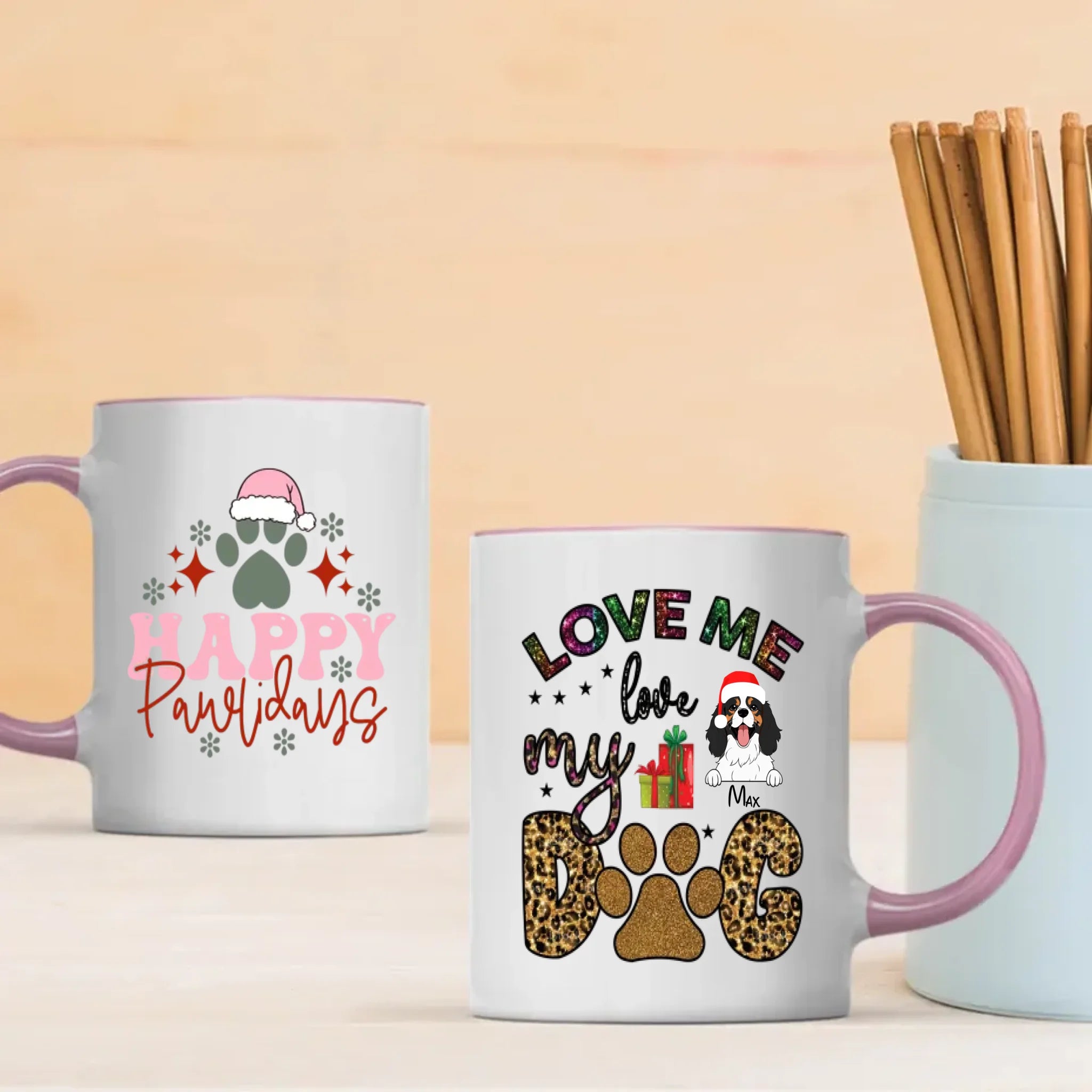 Personalized Dog Mug – Cute Holiday Gift for Dog Lovers – 89Prints