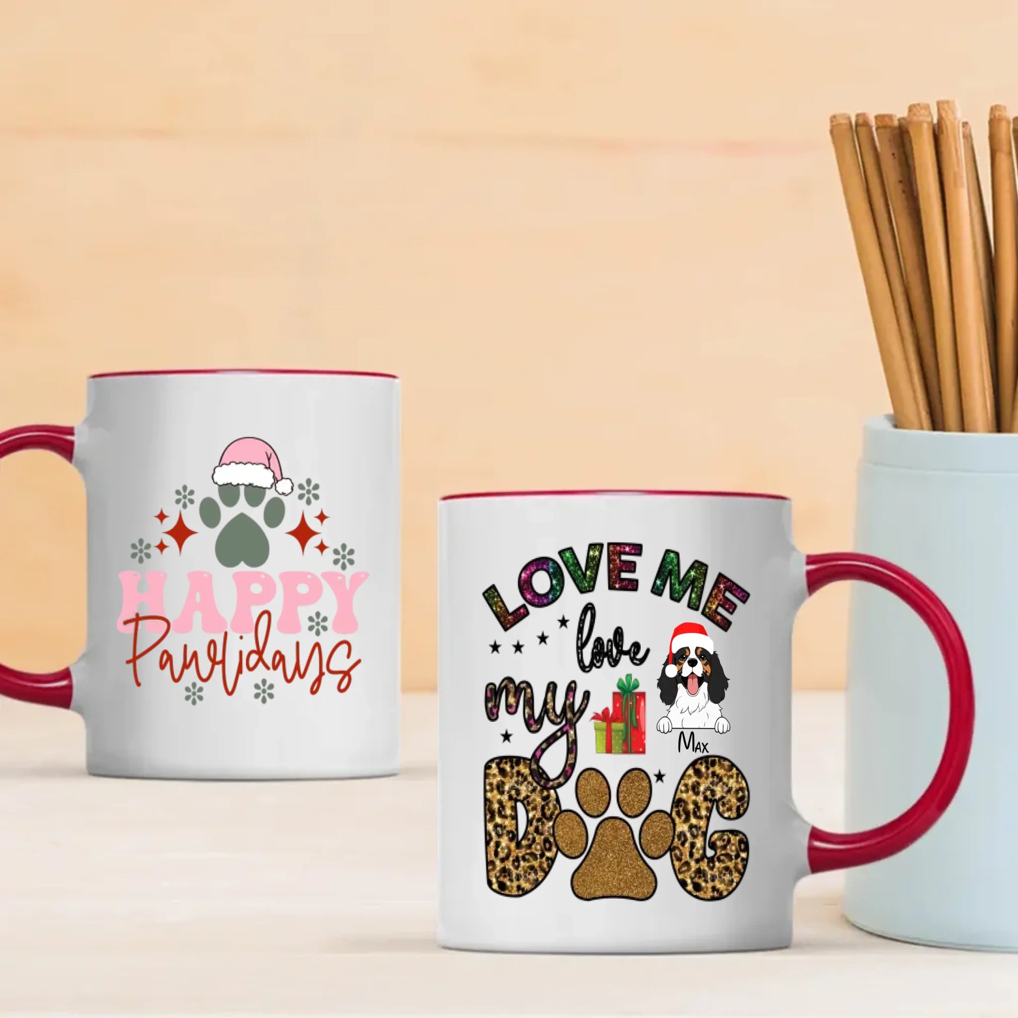 Personalized Dog Mug – Cute Holiday Gift for Dog Lovers – 89Prints