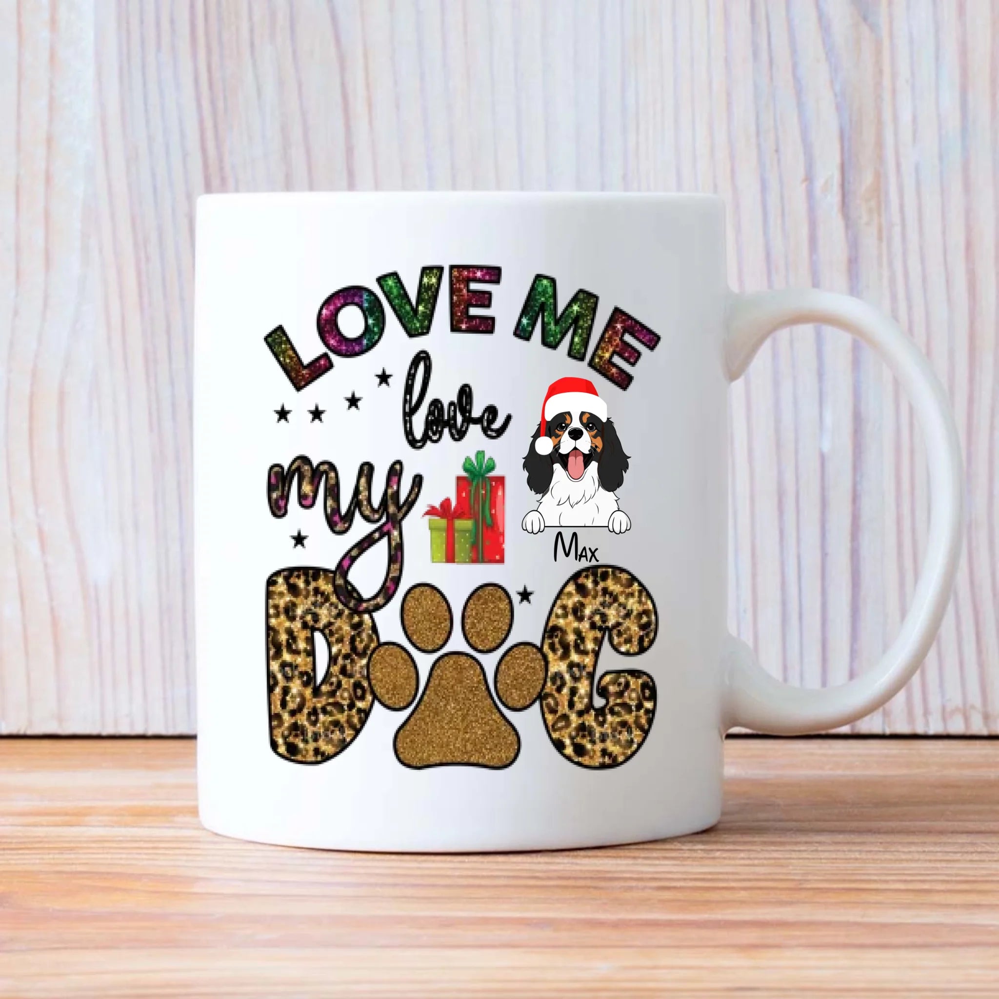 Personalized Dog Mug – Cute Holiday Gift for Dog Lovers – 89Prints
