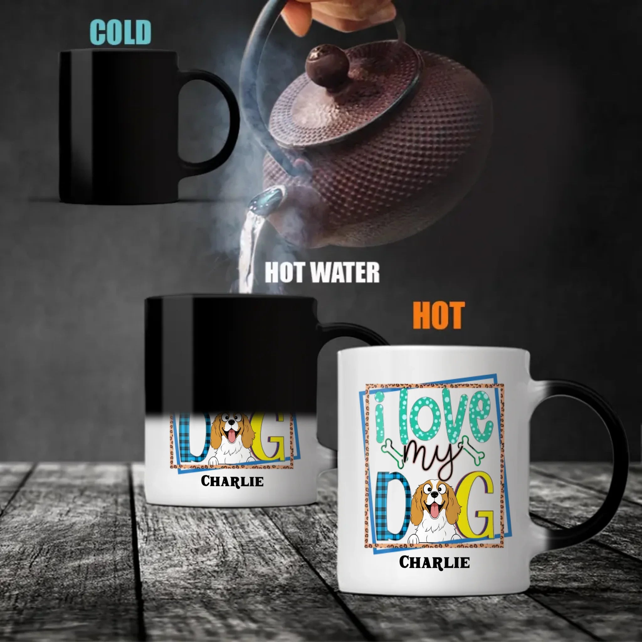 Personalized Dog Lover Gift – Colorful “I Love My Dog” Mug – 89Prints