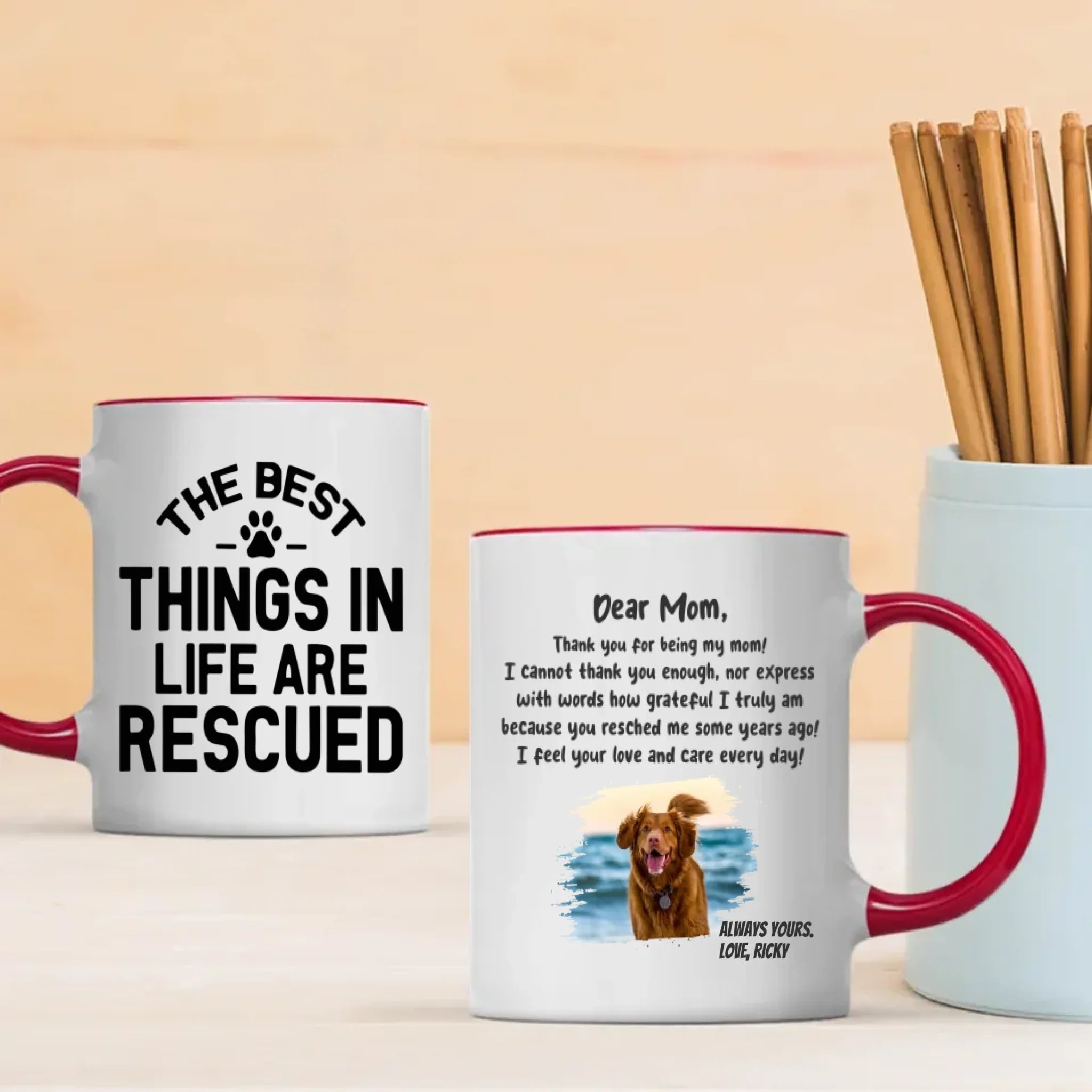 Funny Custom Dog Mug – Start Your Day with a Wag - 89Prints