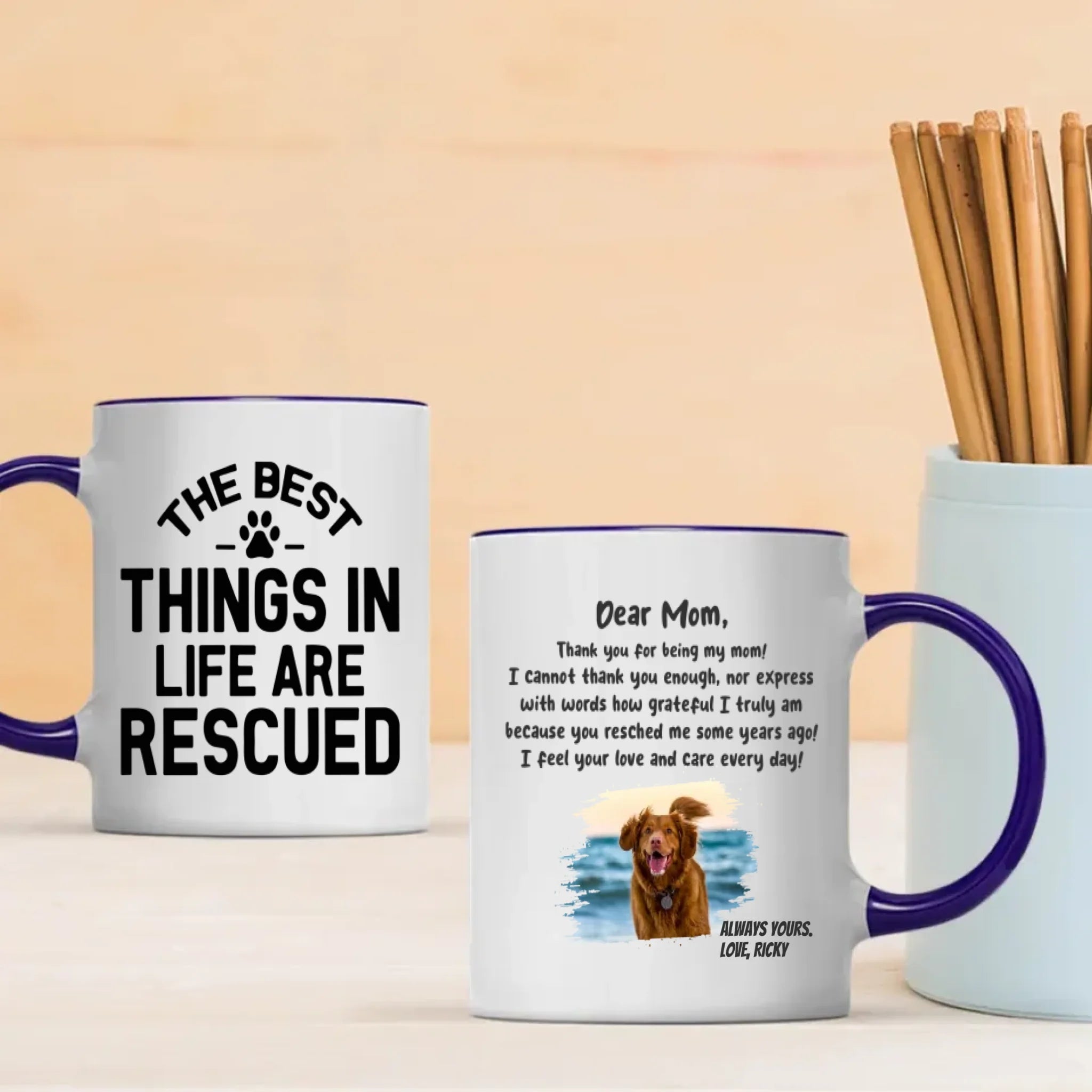 Funny Custom Dog Mug – Start Your Day with a Wag - 89Prints