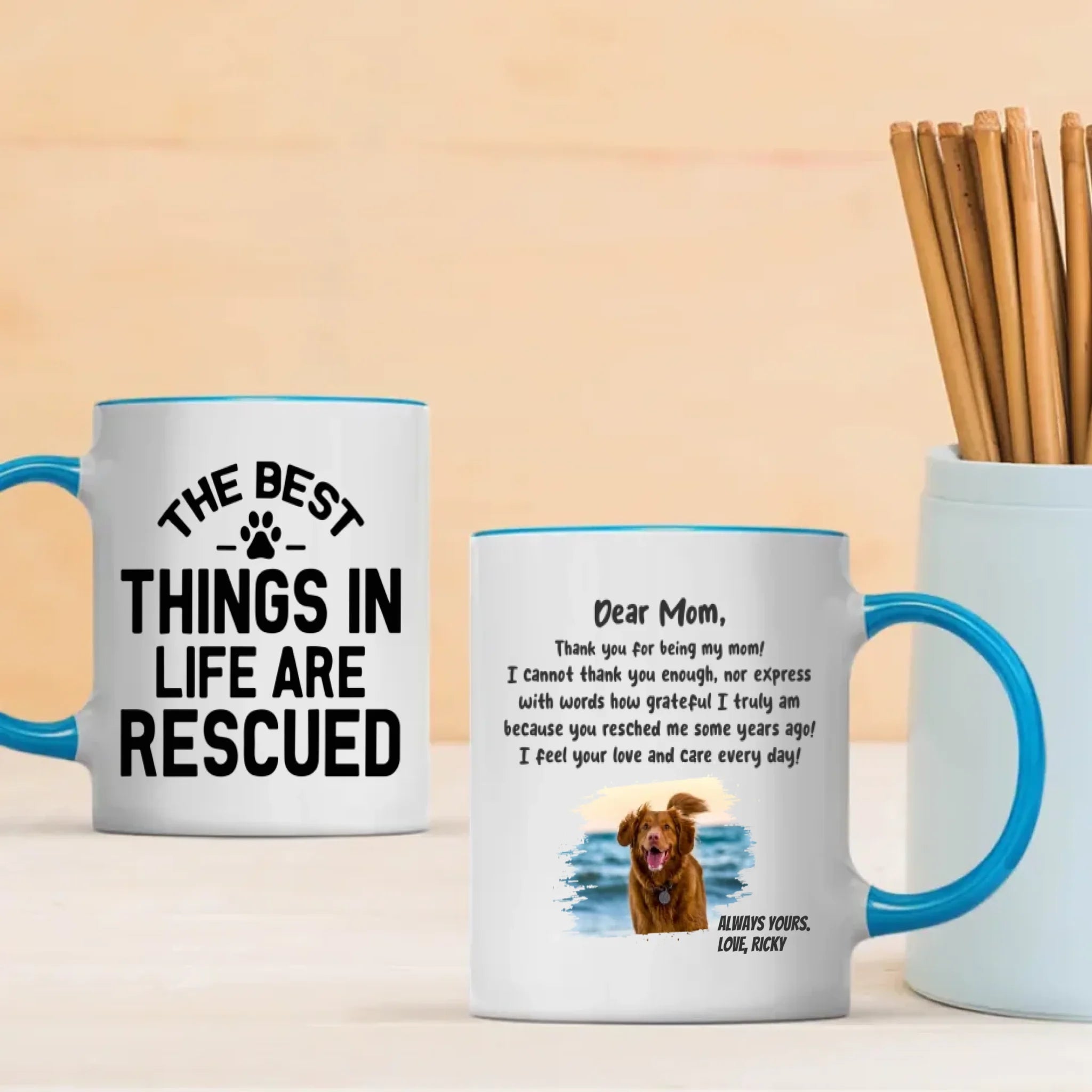 Funny Custom Dog Mug – Start Your Day with a Wag - 89Prints