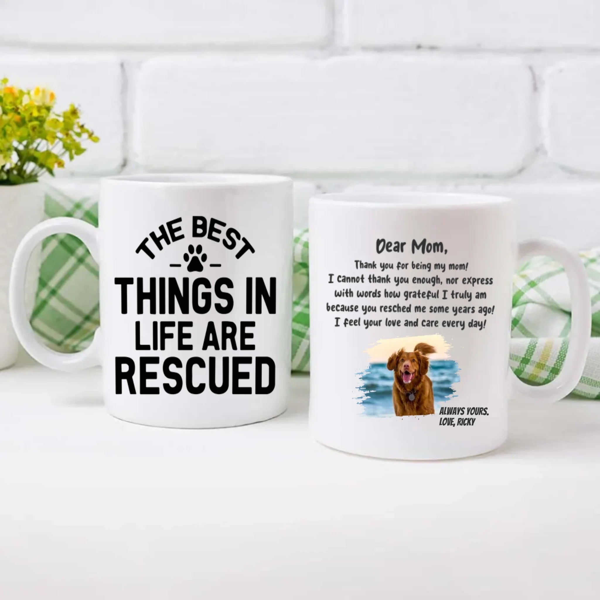 Funny Custom Dog Mug – Start Your Day with a Wag - 89Prints