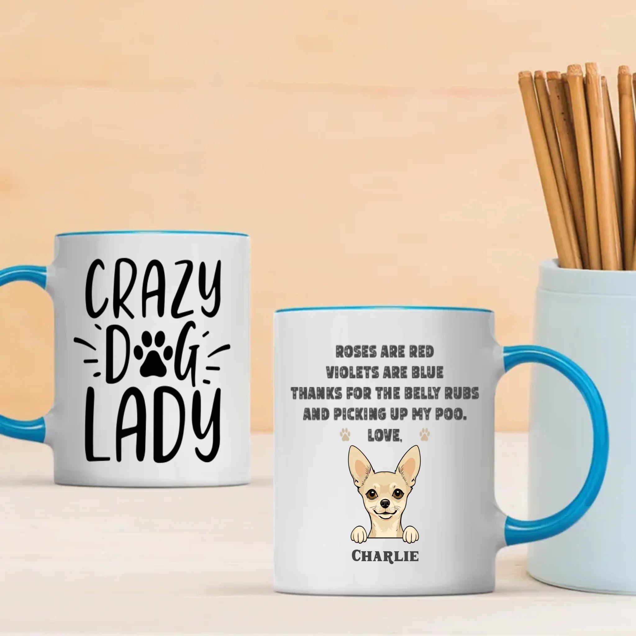 Minimalist Custom Dog Mug – Simple, Elegant Pet Lover Gift | 89Prints