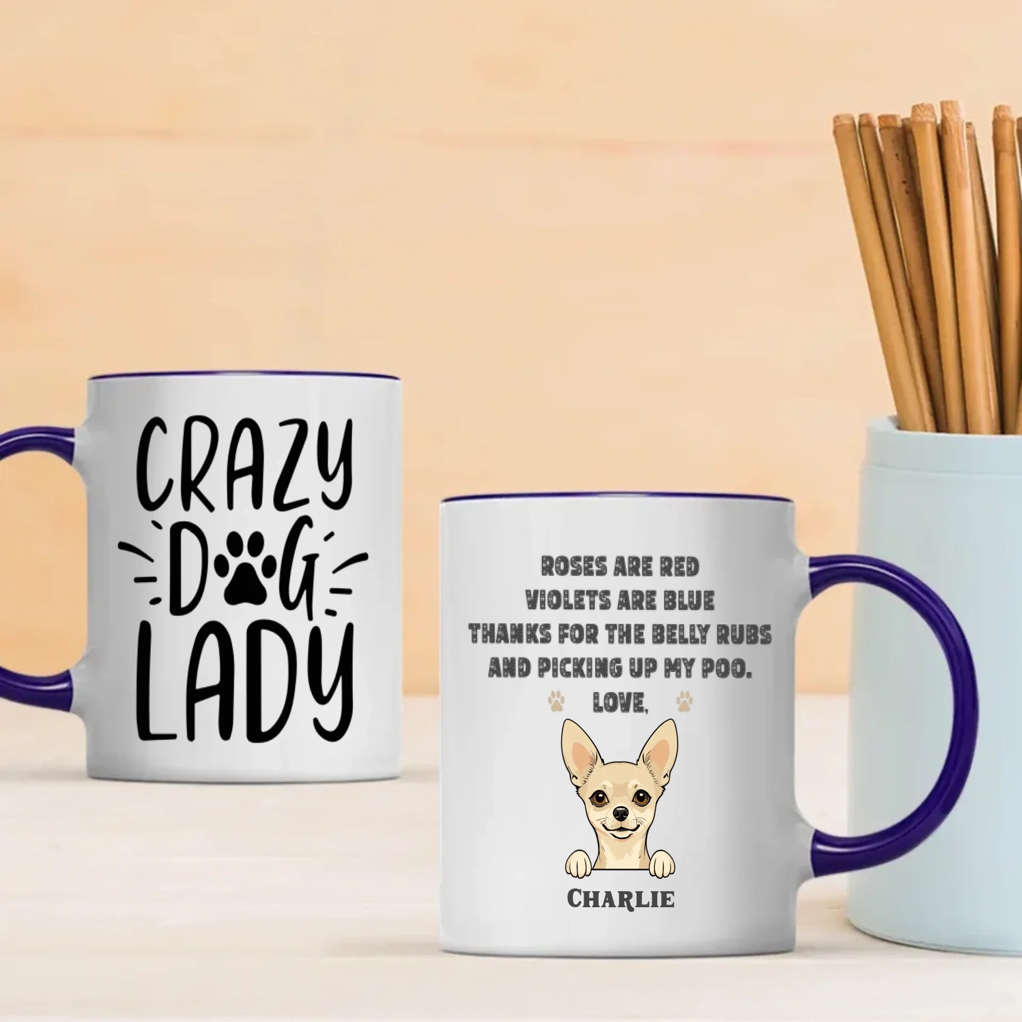 Minimalist Custom Dog Mug – Simple, Elegant Pet Lover Gift | 89Prints