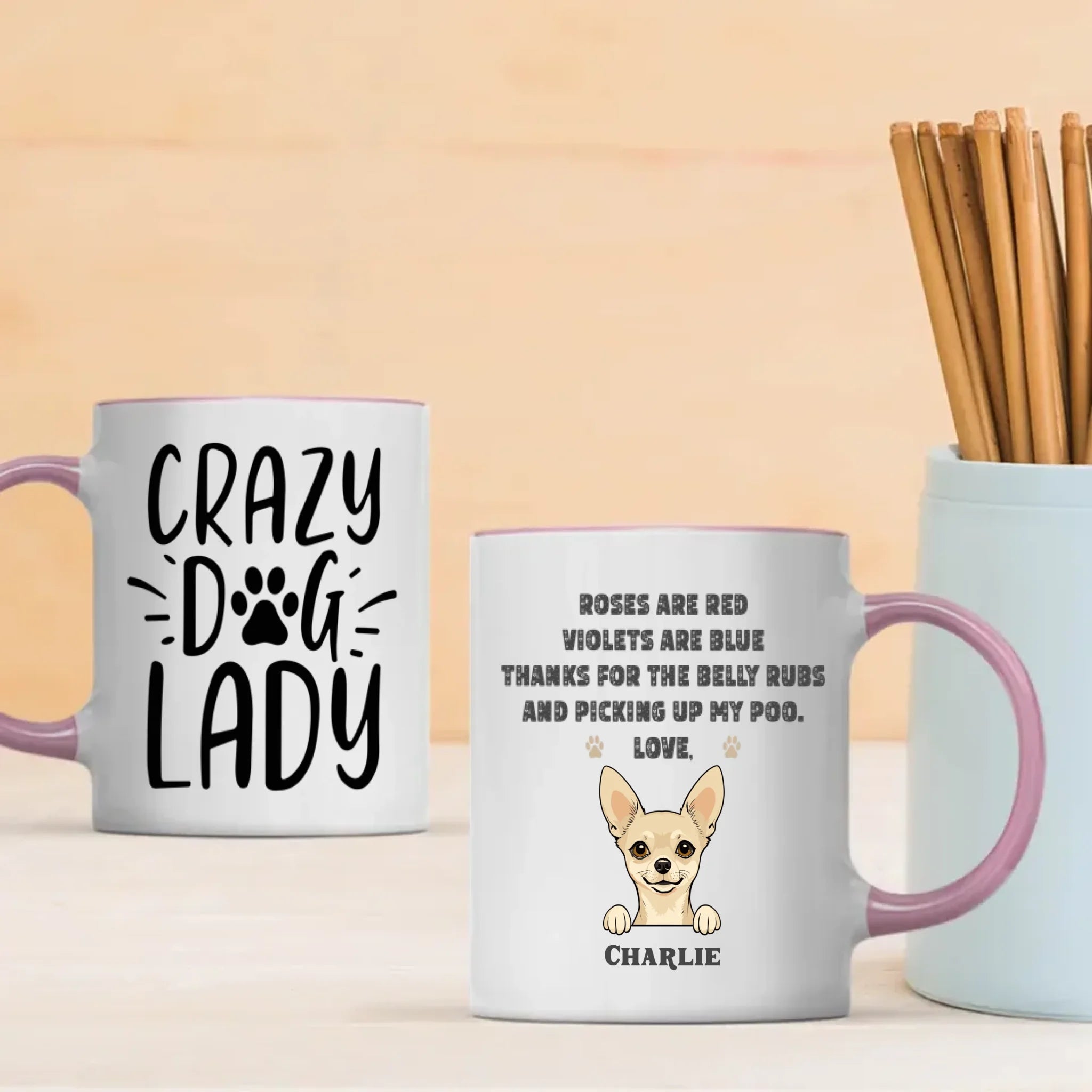 Minimalist Custom Dog Mug – Simple, Elegant Pet Lover Gift | 89Prints