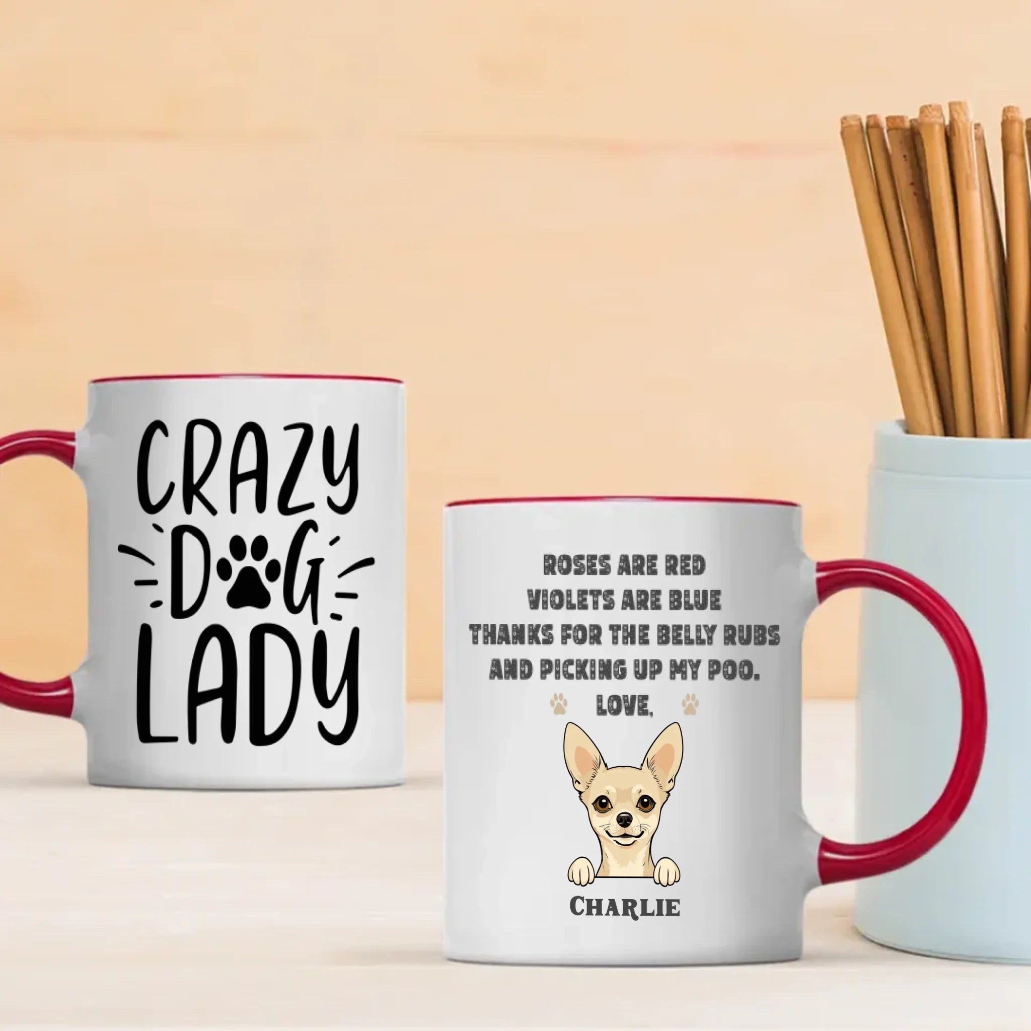 Minimalist Custom Dog Mug – Simple, Elegant Pet Lover Gift | 89Prints