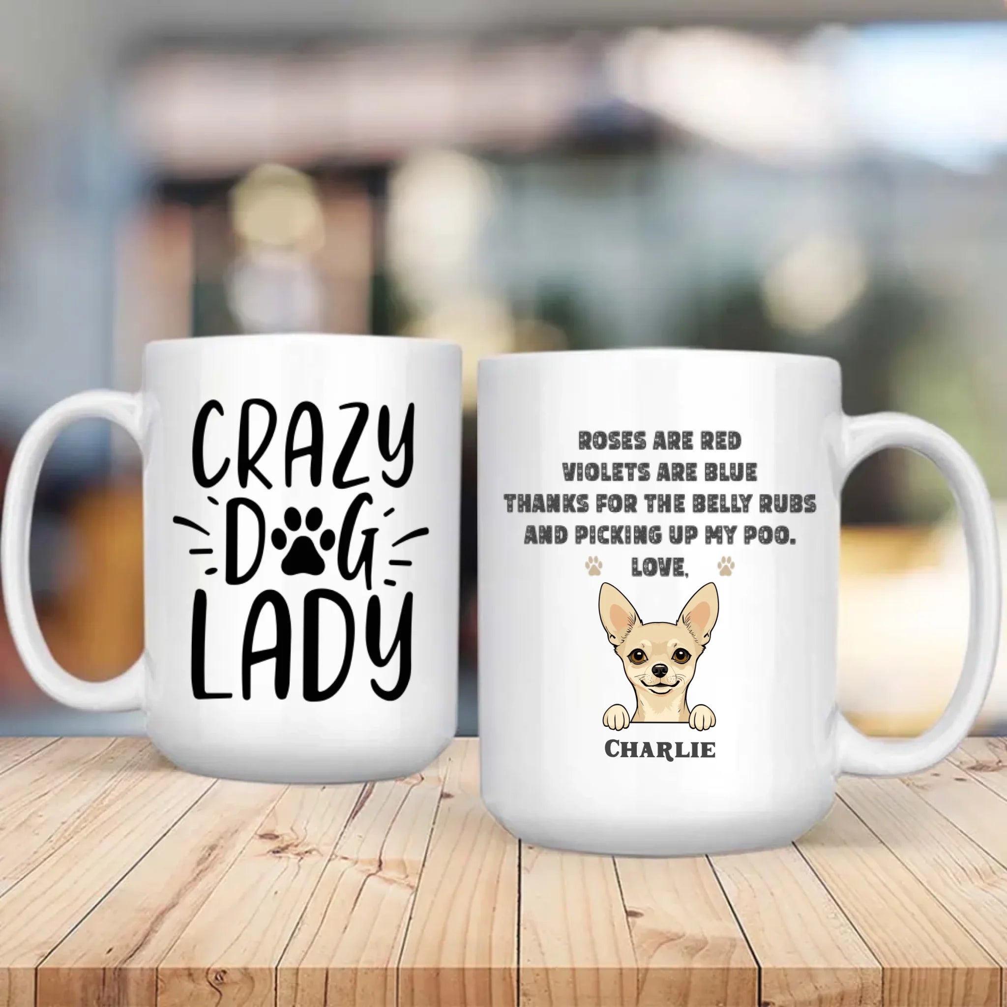 Minimalist Custom Dog Mug – Simple, Elegant Pet Lover Gift | 89Prints