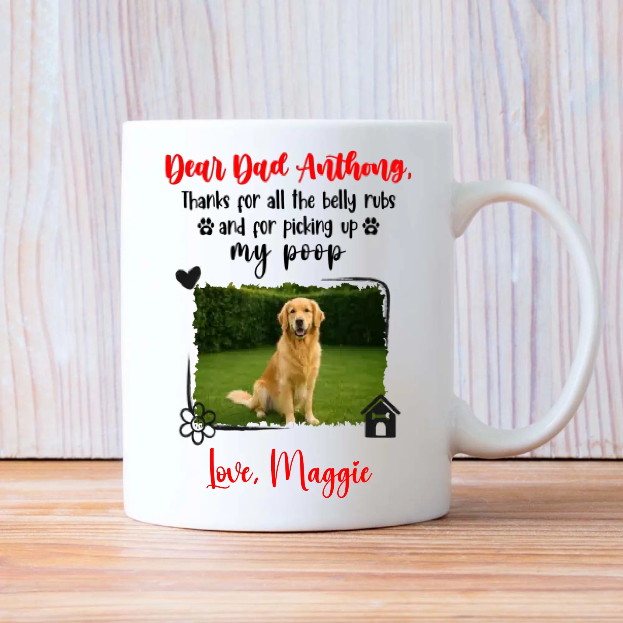 Customize Dog Mug – Pet Portrait Coffee Cup for Dog Lovers – 89Prints