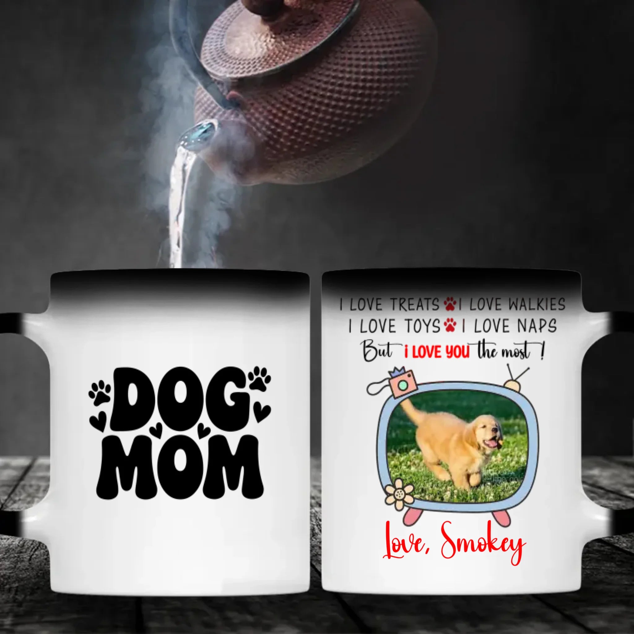 Custom Dog Mug – “I Love You The Most” Quote Cup for Dog Lovers - 89Prints