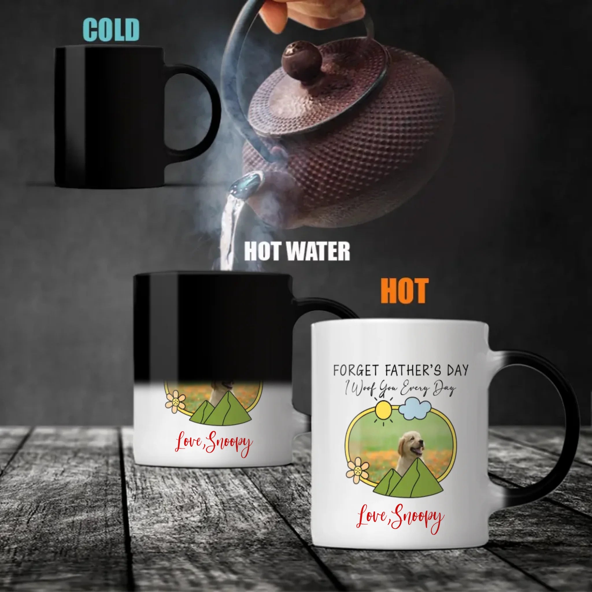 Personalized Dog Mug – “I Woof You Everyday” Cute Coffee Cup for Dog Lovers – 89Prints