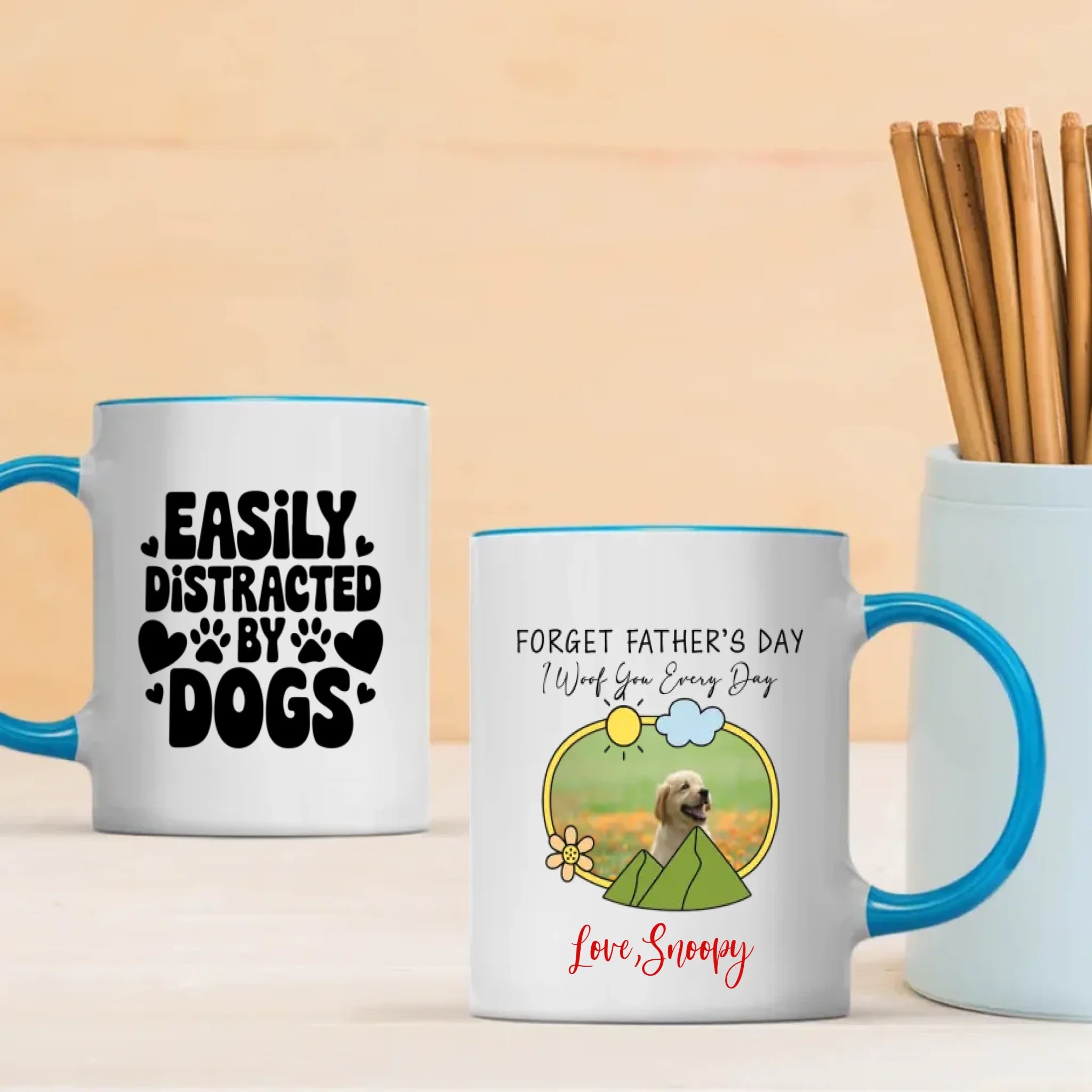 Personalized Dog Mug – “I Woof You Everyday” Cute Coffee Cup for Dog Lovers – 89Prints