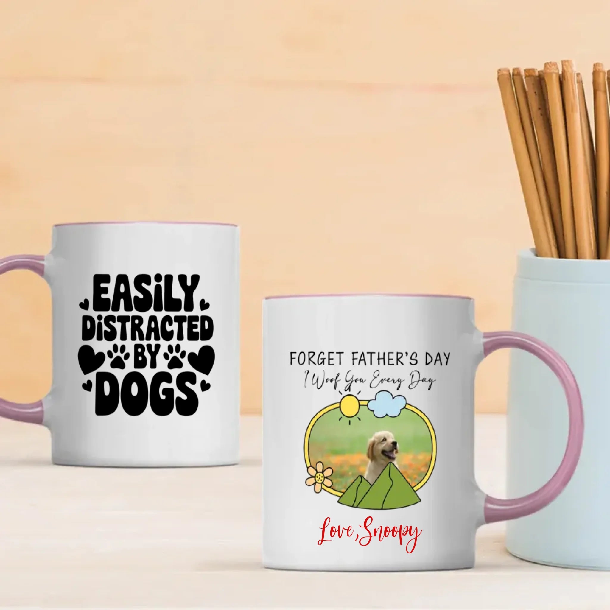 Personalized Dog Mug – “I Woof You Everyday” Cute Coffee Cup for Dog Lovers – 89Prints