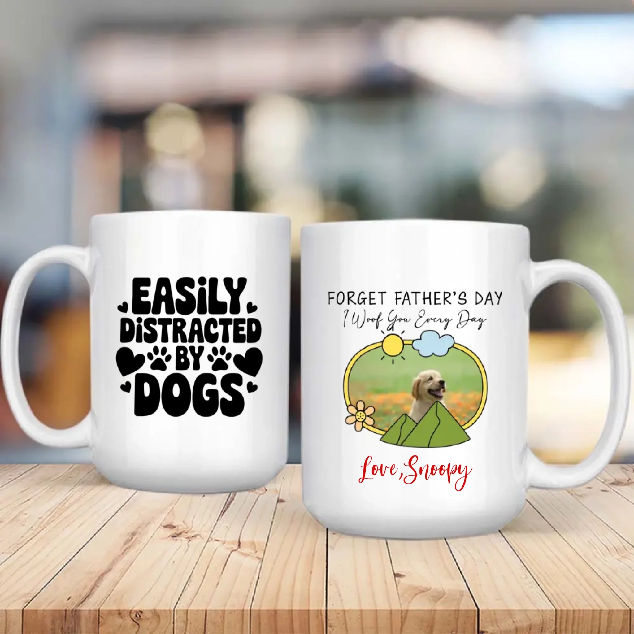 Personalized Dog Mug – “I Woof You Everyday” Cute Coffee Cup for Dog Lovers – 89Prints