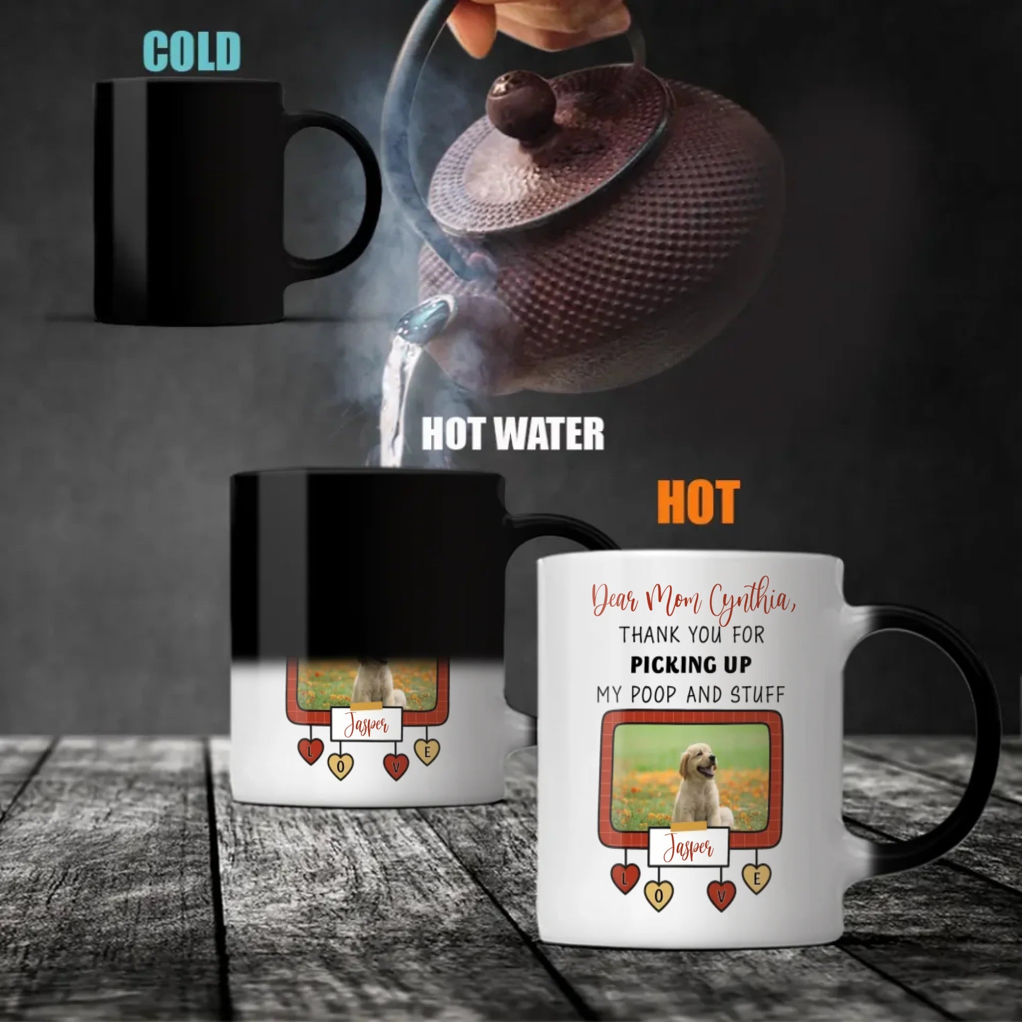 Personalized Dog Mug – “Drool Is Cool” Funny Coffee Cup for Dog Lovers – 89Prints