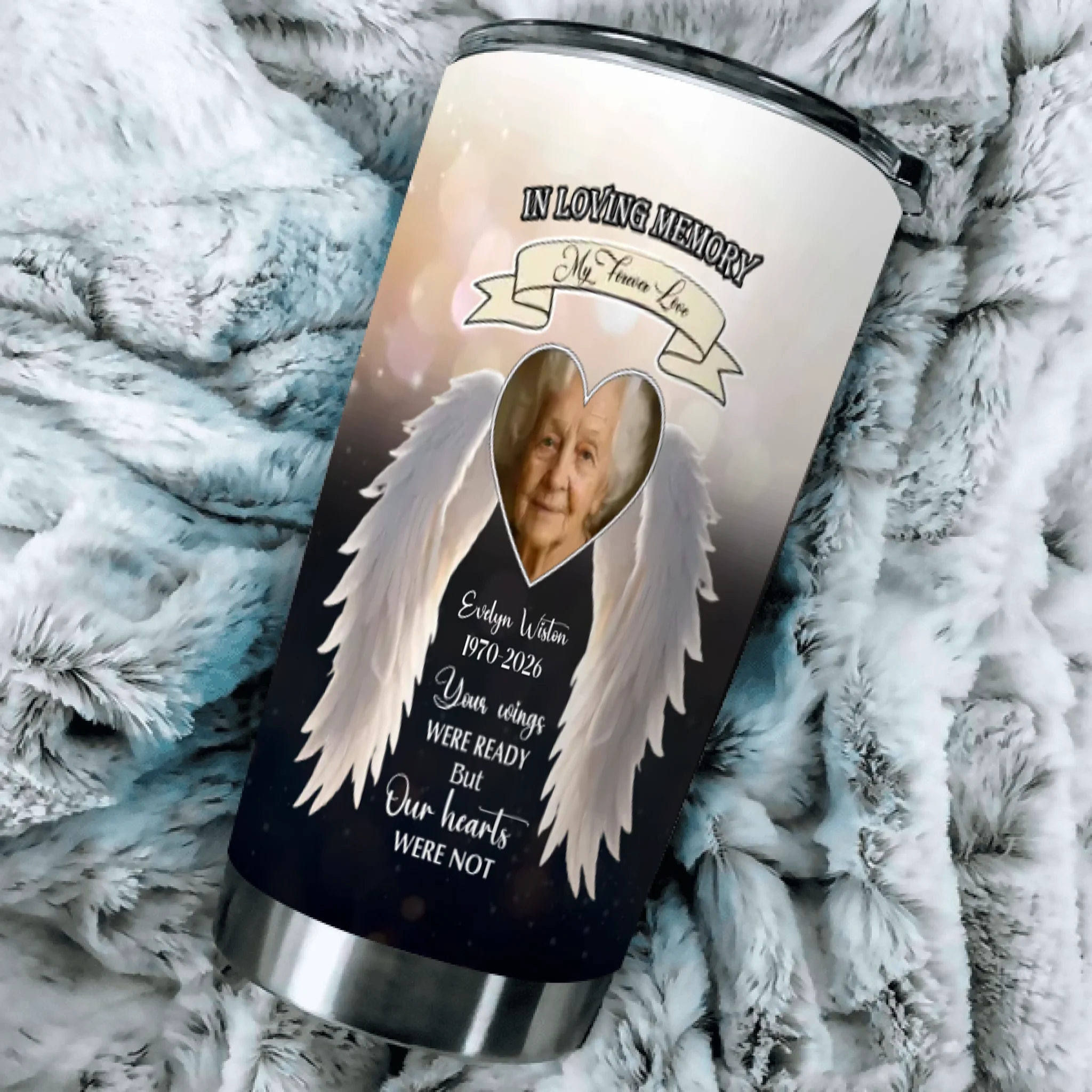 Custom Grandparent Memorial Tumbler – In Loving Memory of Grandma - 89Prints