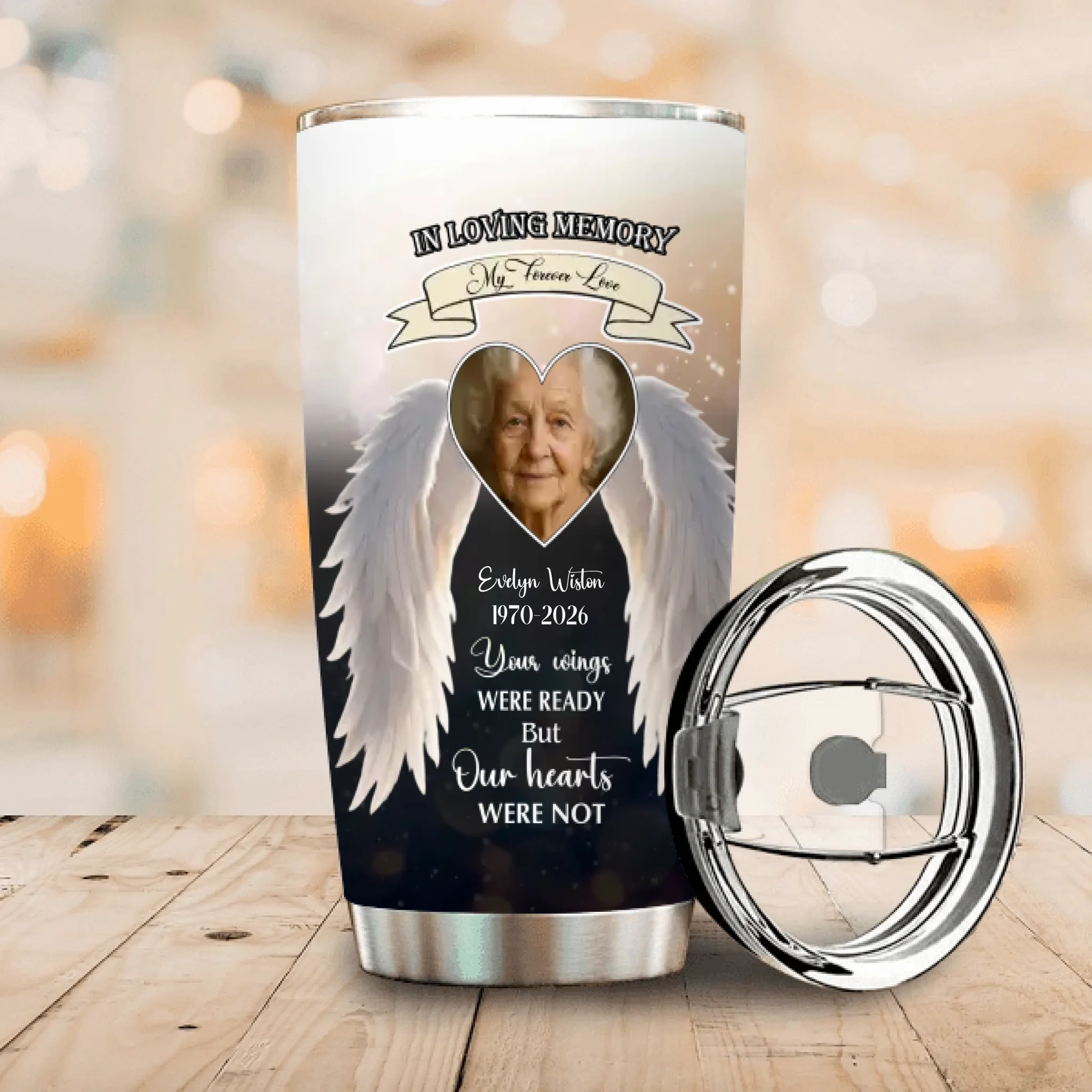 Custom Grandparent Memorial Tumbler – In Loving Memory of Grandma - 89Prints