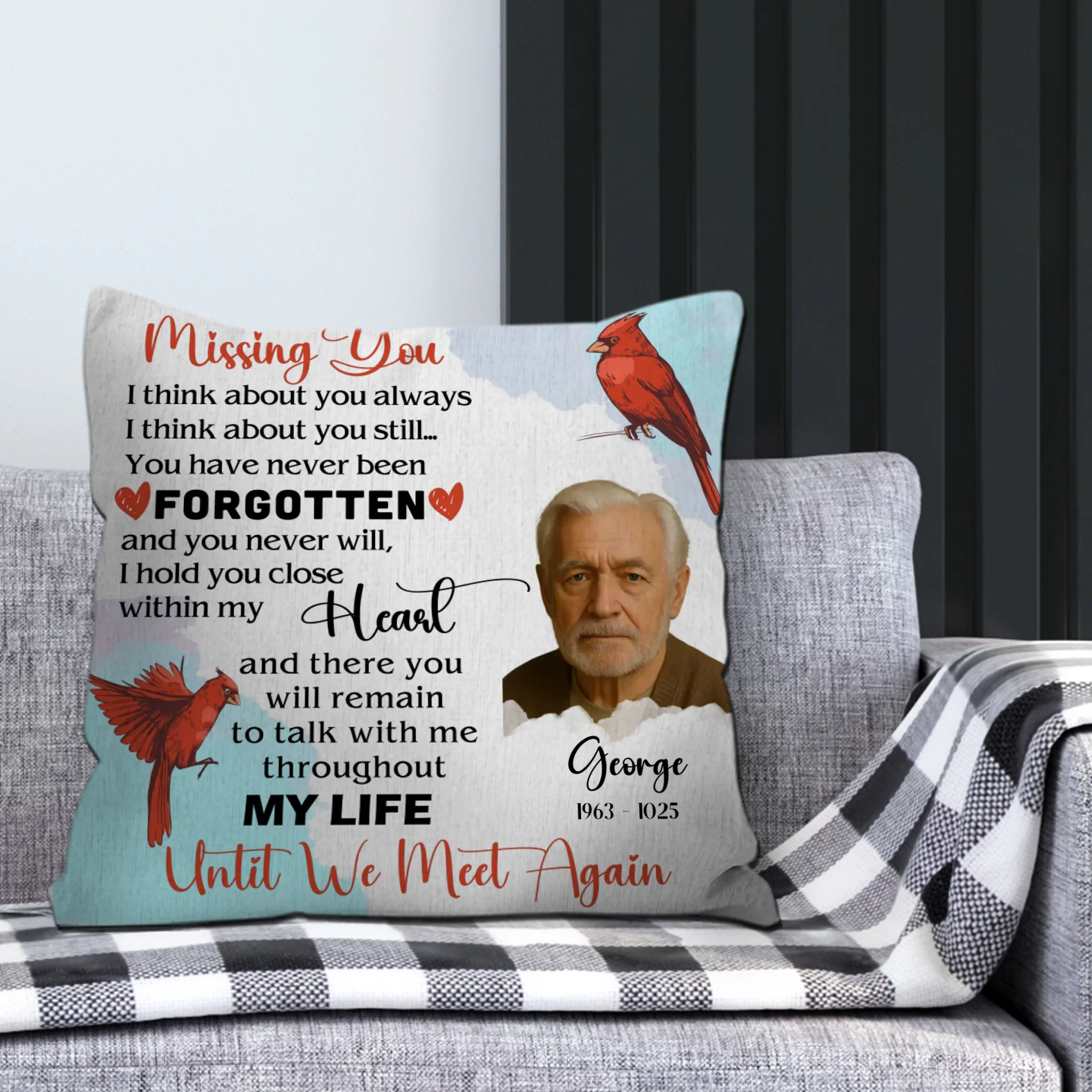 Grandpa, You Are My Life – Personalized Pillow for Daily Remembrance - 89Prints