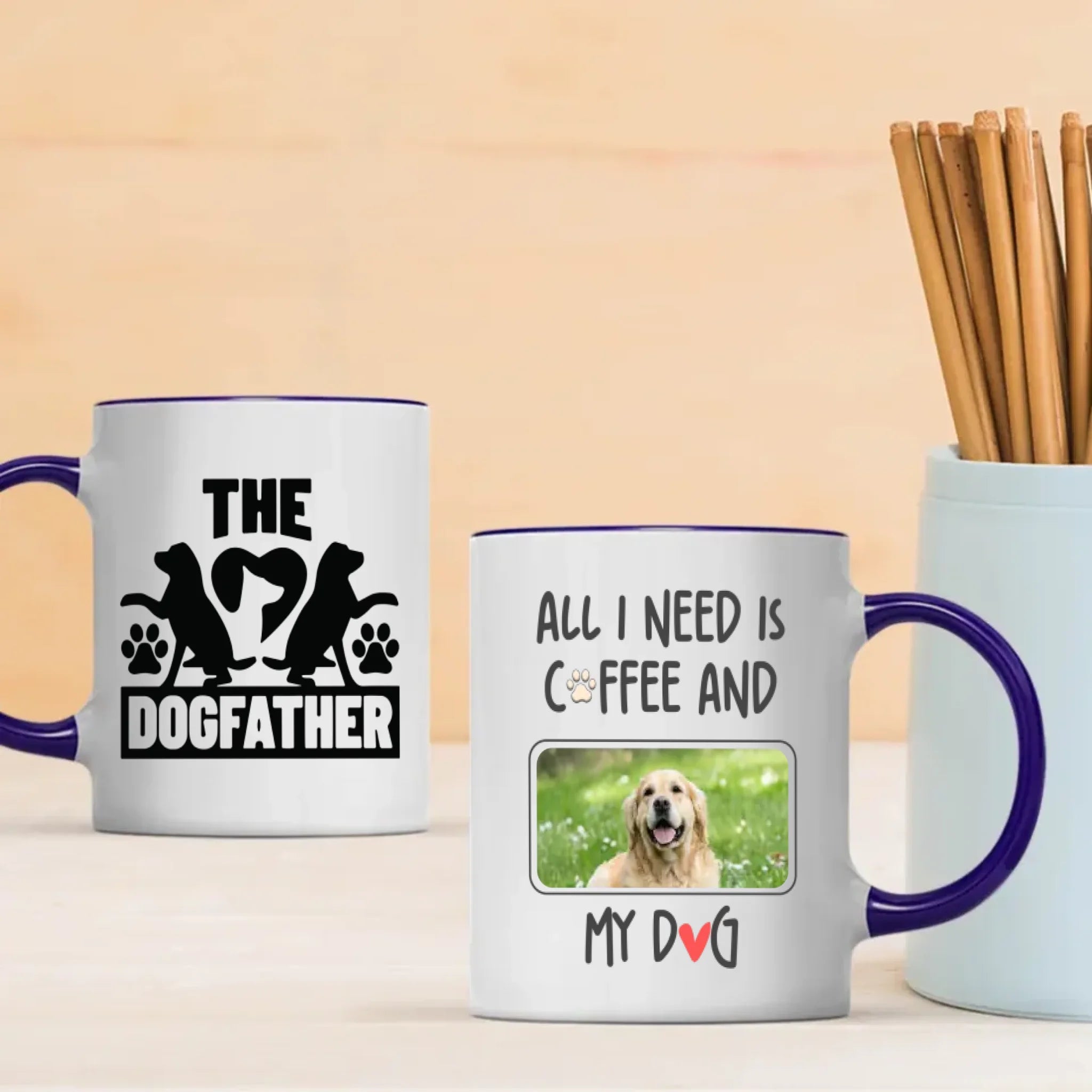 All I Need Is Coffee and My Dog Mug – Funny Gift for the Dog Father – 89Prints
