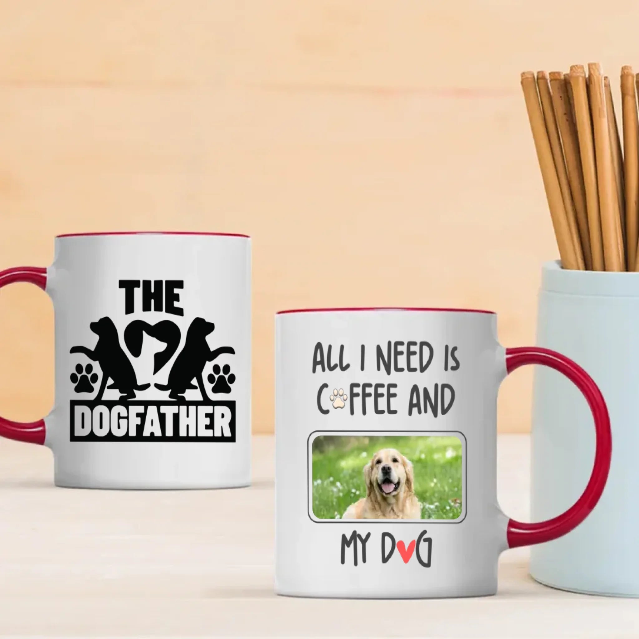 All I Need Is Coffee and My Dog Mug – Funny Gift for the Dog Father – 89Prints