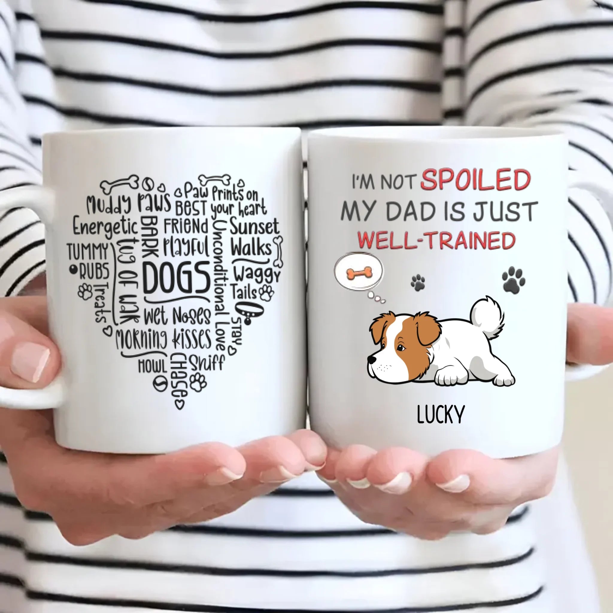 Funny Dog Dad Mug – I’m Not Spoiled My Dad Is Just Well-Trained - 89Prints