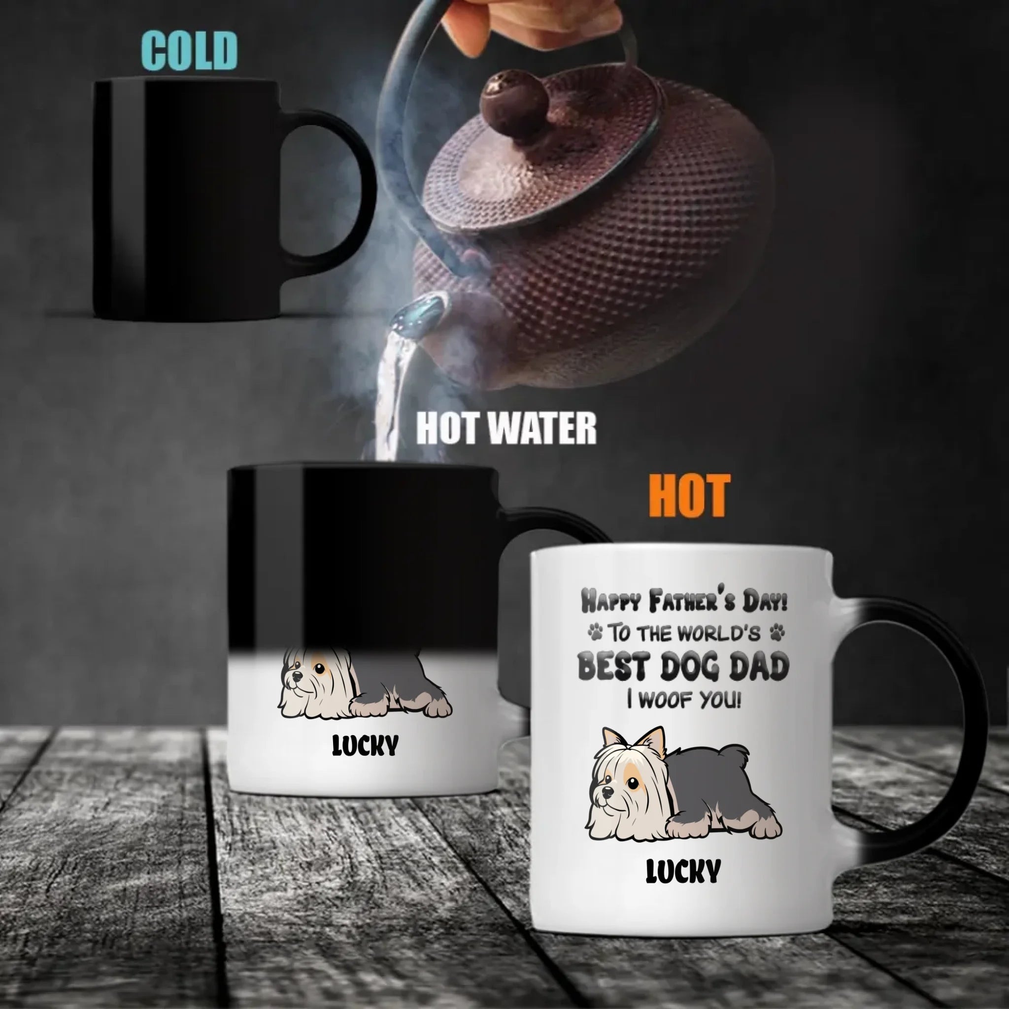 Happy Father’s Day to the World’s Best Dog Dad Mug – Cute Gift from the Dog – 89Prints
