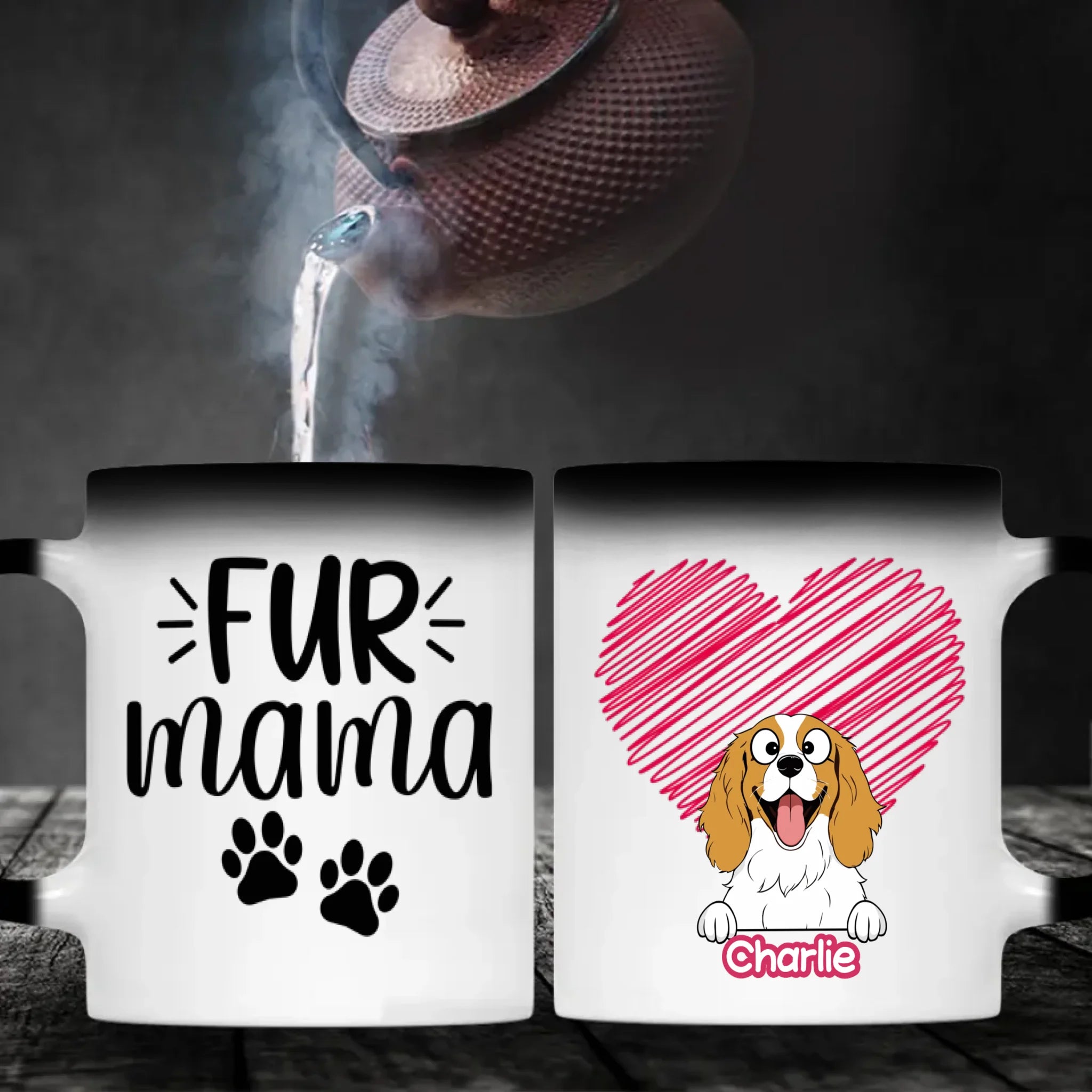 Funny “Fur Mama” Dog Mug – Custom Dog Breed – Cute Gift for Proud Pet Moms – 89Prints