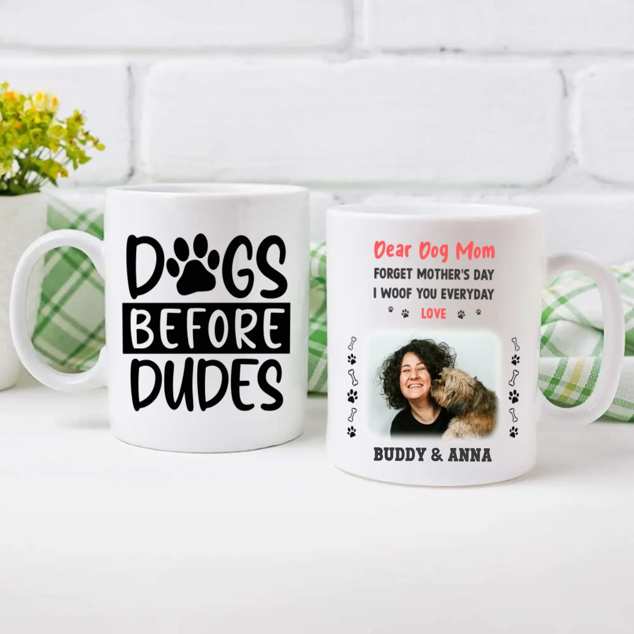 Forget Mother’s Day, I Woof You Every Day Mug – Cute Personalized Gift for Dog Moms – 89Prints