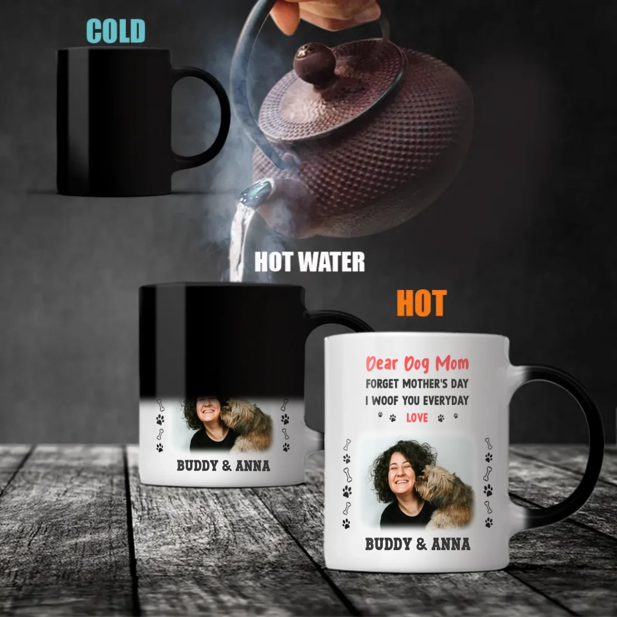 Forget Mother’s Day, I Woof You Every Day Mug – Cute Personalized Gift for Dog Moms – 89Prints