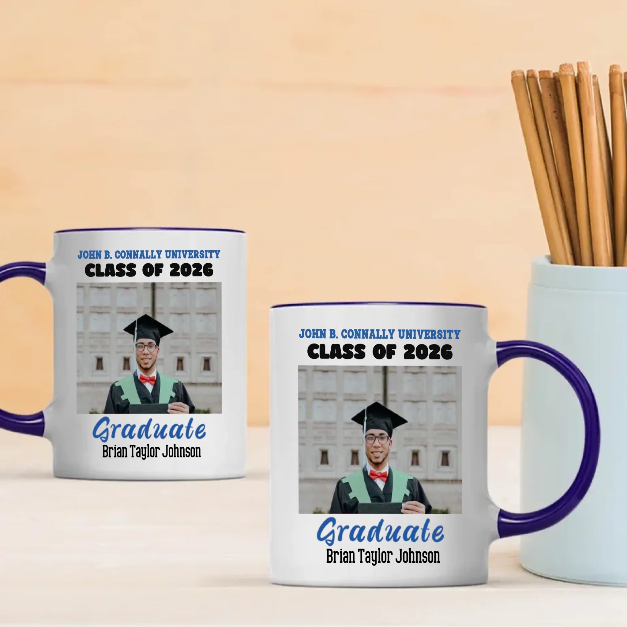Heartfelt Graduation Gift Mug – Wishing You Success, Happiness & New Adventures – 89Prints