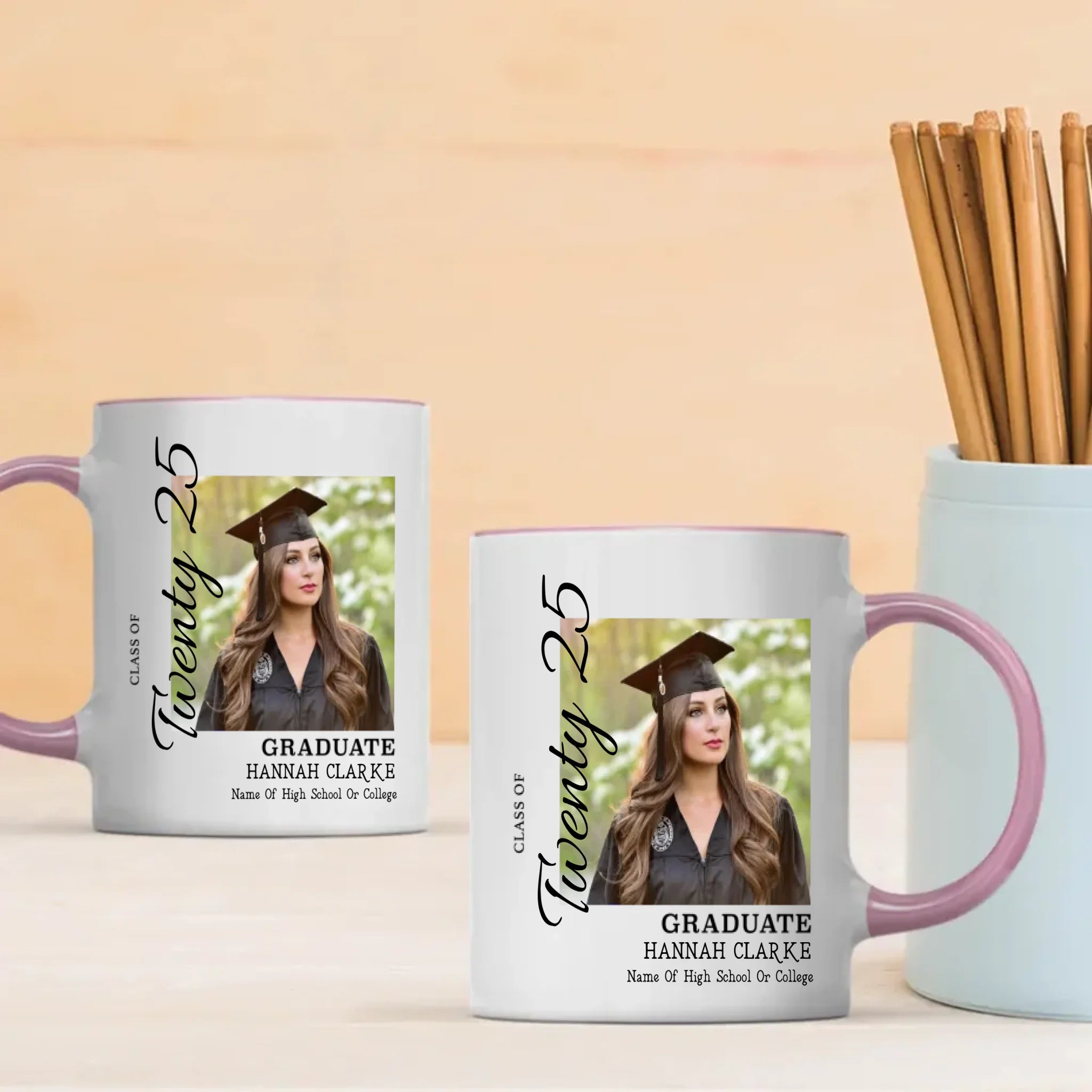 Inspirational Graduation Mug – Cheers to Growth, Courage & Success – 89Prints