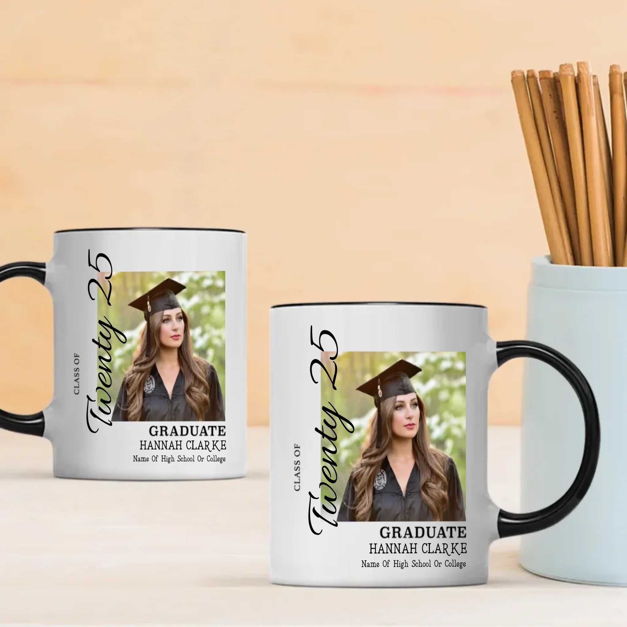 Inspirational Graduation Mug – Cheers to Growth, Courage & Success – 89Prints