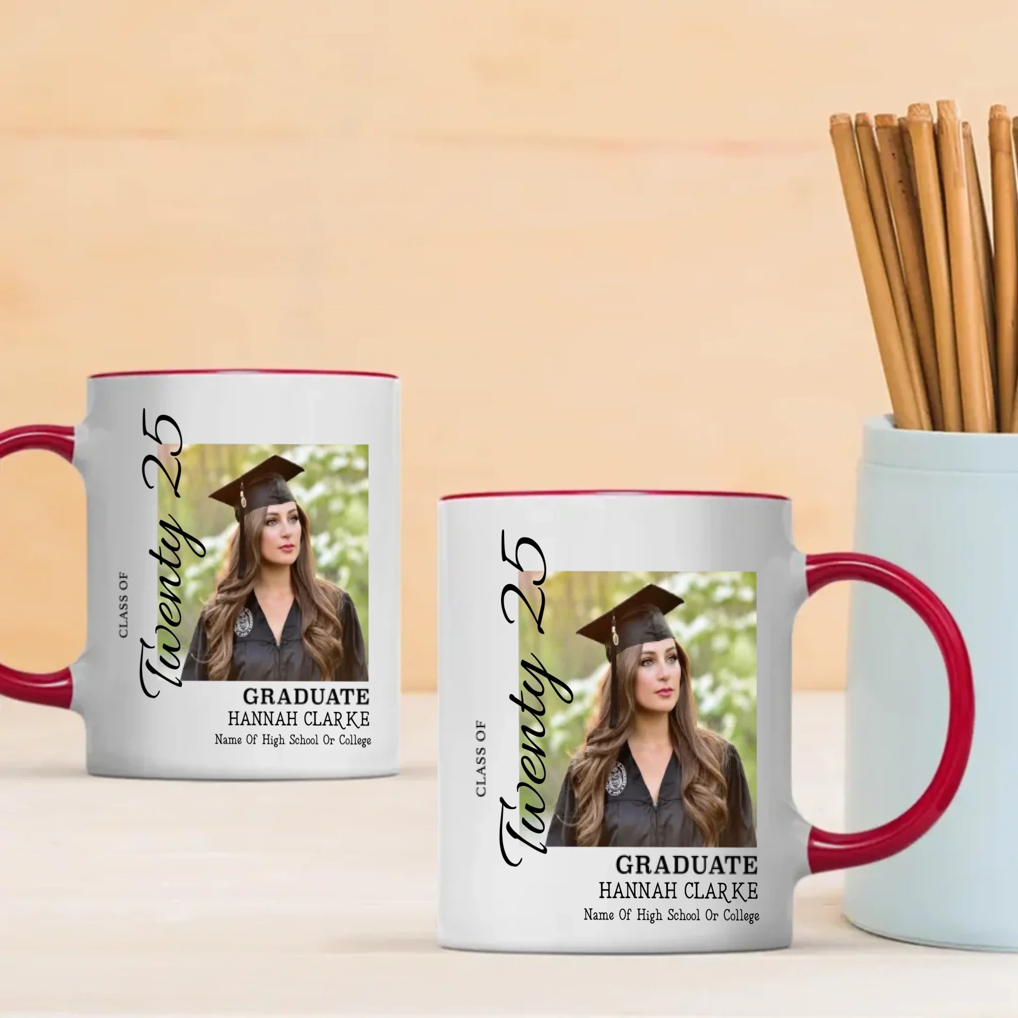 Inspirational Graduation Mug – Cheers to Growth, Courage & Success – 89Prints