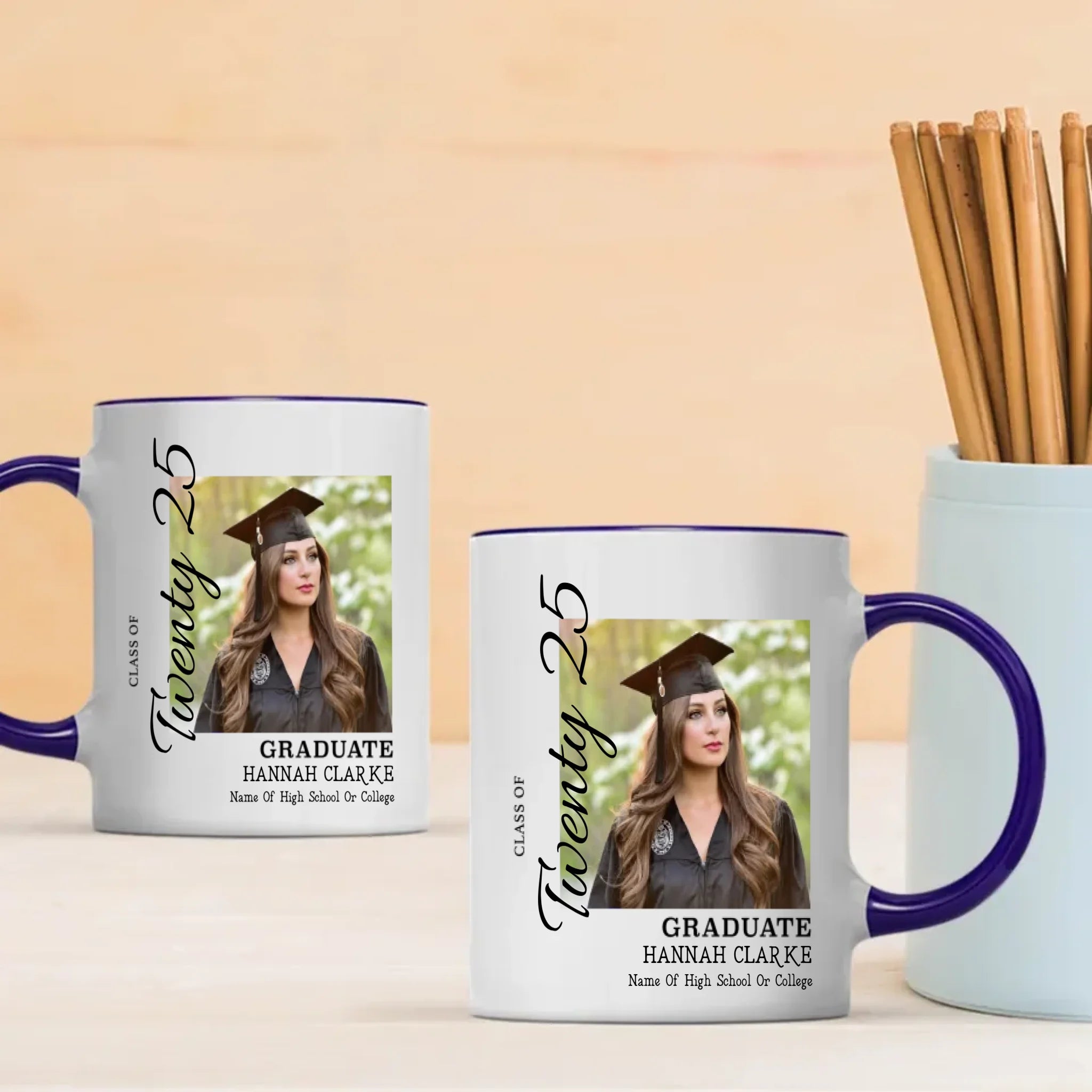 Inspirational Graduation Mug – Cheers to Growth, Courage & Success – 89Prints