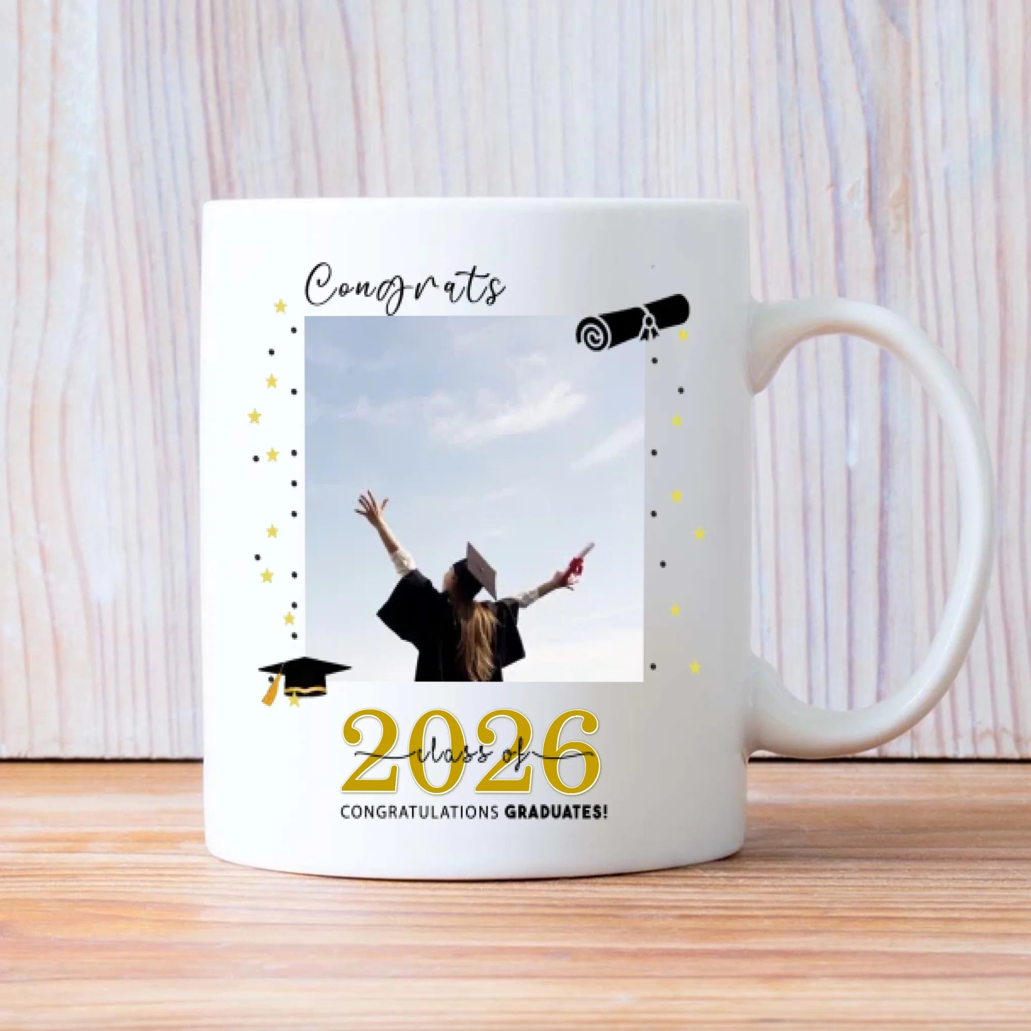 Modern Graduation Mug – Dream Big, Work Hard, Stay Humble – 89Prints