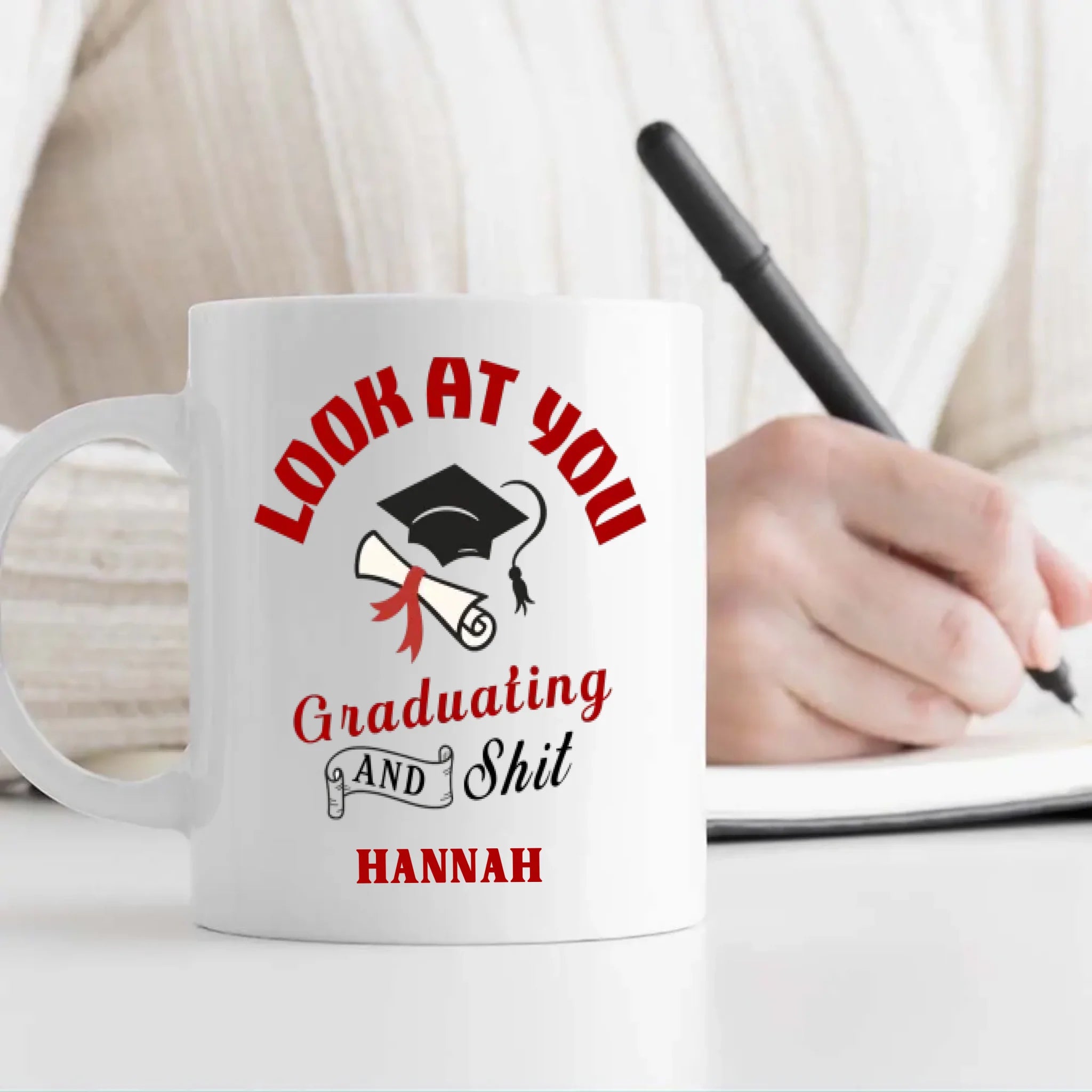 Good Luck Graduation Mug – Best Wishes for a Bright & Successful Future – 89Prints