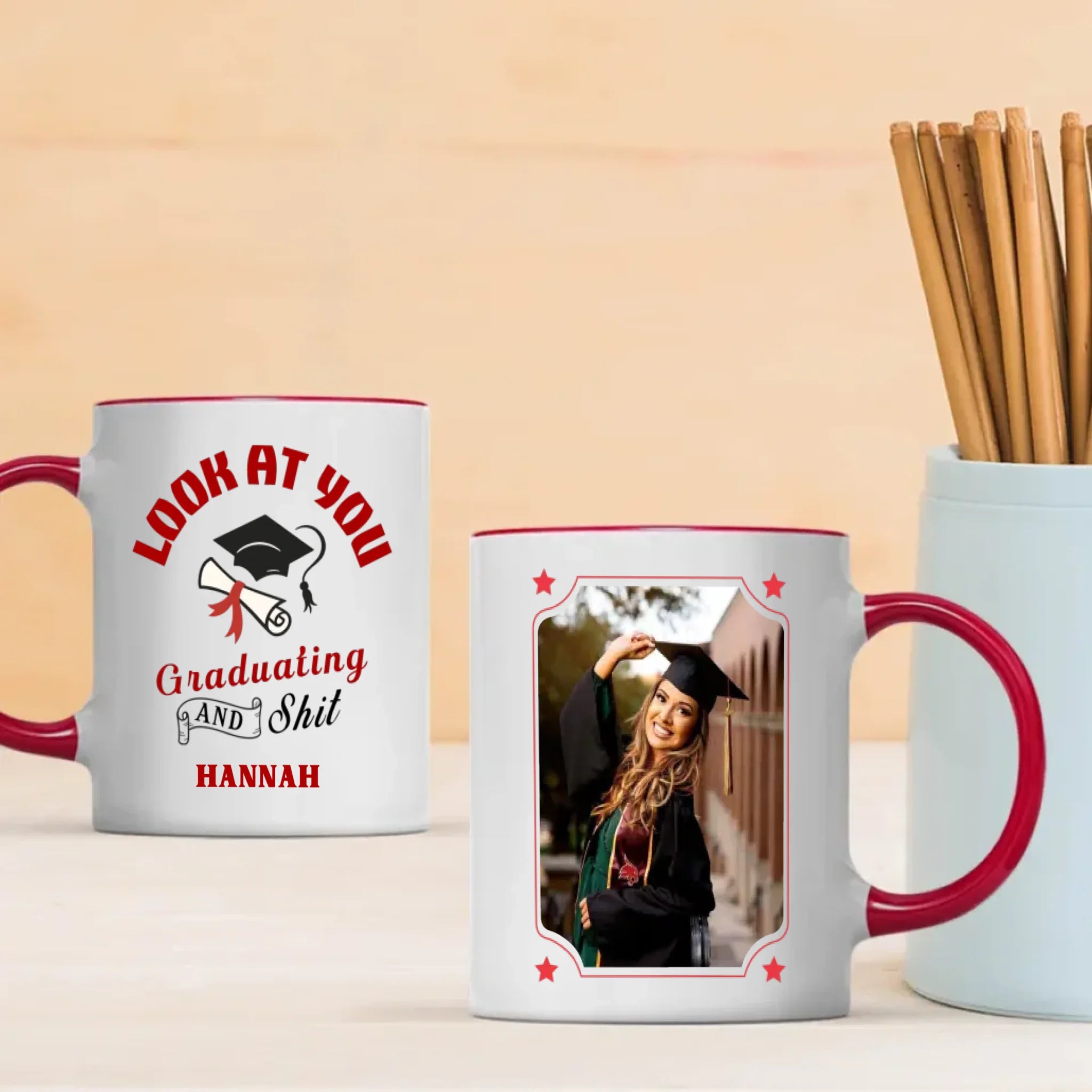 Good Luck Graduation Mug – Best Wishes for a Bright & Successful Future – 89Prints