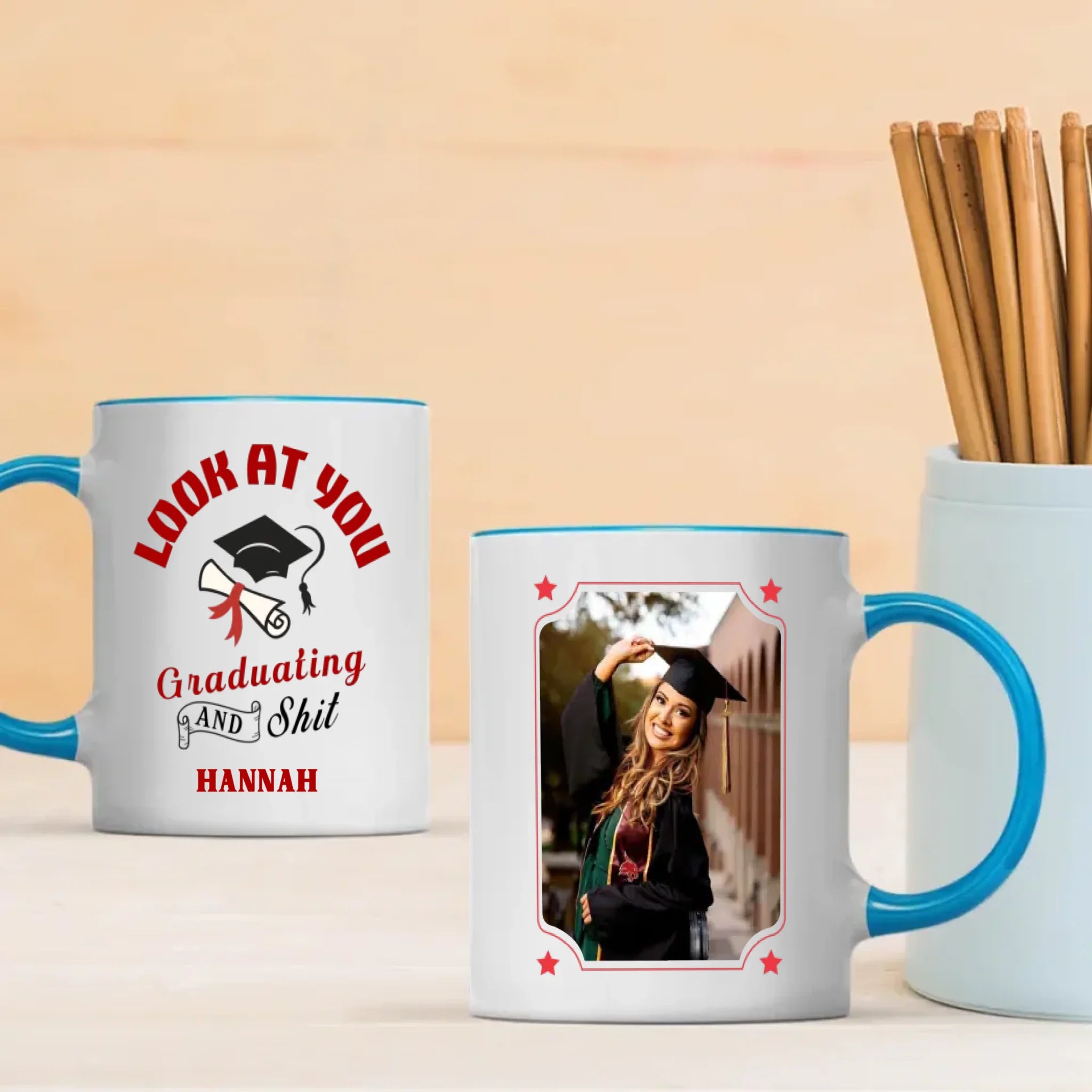 Good Luck Graduation Mug – Best Wishes for a Bright & Successful Future – 89Prints
