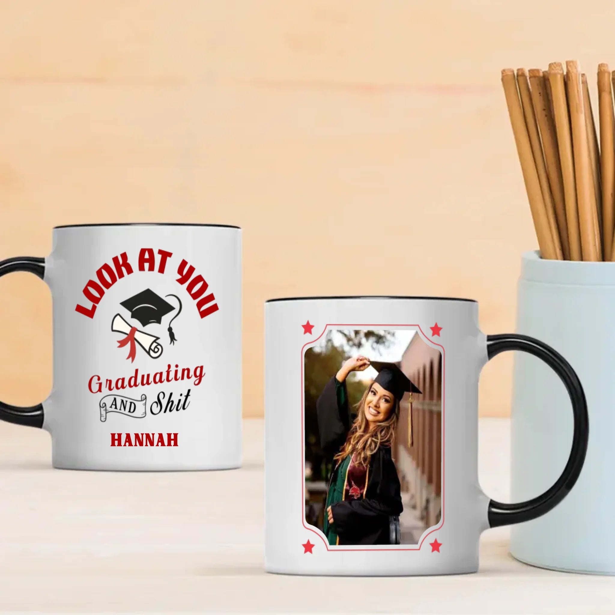 Good Luck Graduation Mug – Best Wishes for a Bright & Successful Future – 89Prints