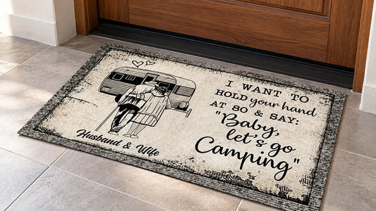 custom camping doormat feature image