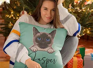 custom cat cushion thumbnail